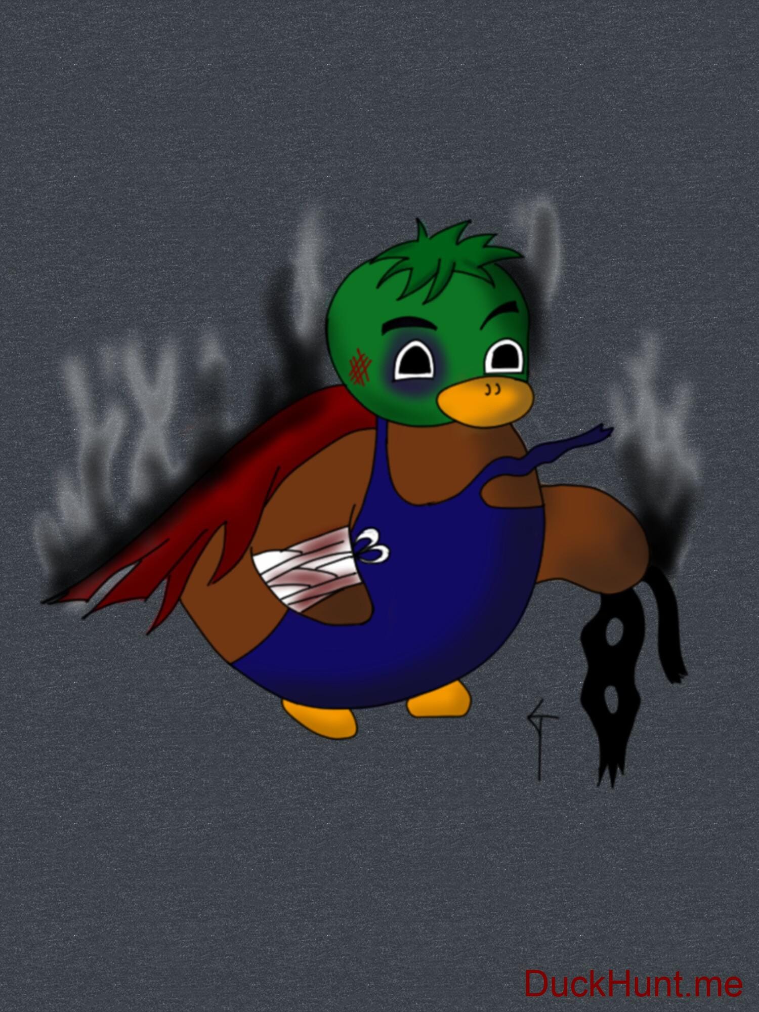 Dead Boss Duck (smoky) Denim Heather Classic T-Shirt (Back printed) alternative image 2