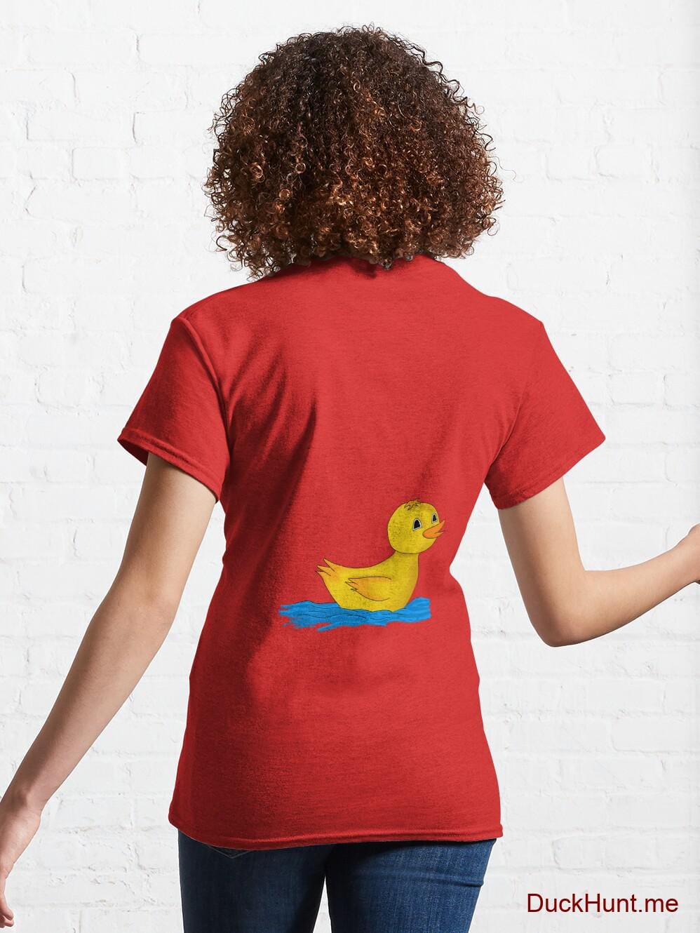 Plastic Duck Red Classic T-Shirt (Back printed) alternative image 4