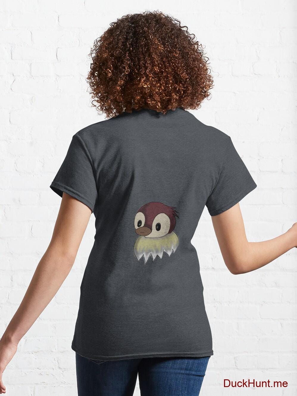 Ghost Duck (fogless) Denim Heather Classic T-Shirt (Back printed) alternative image 4