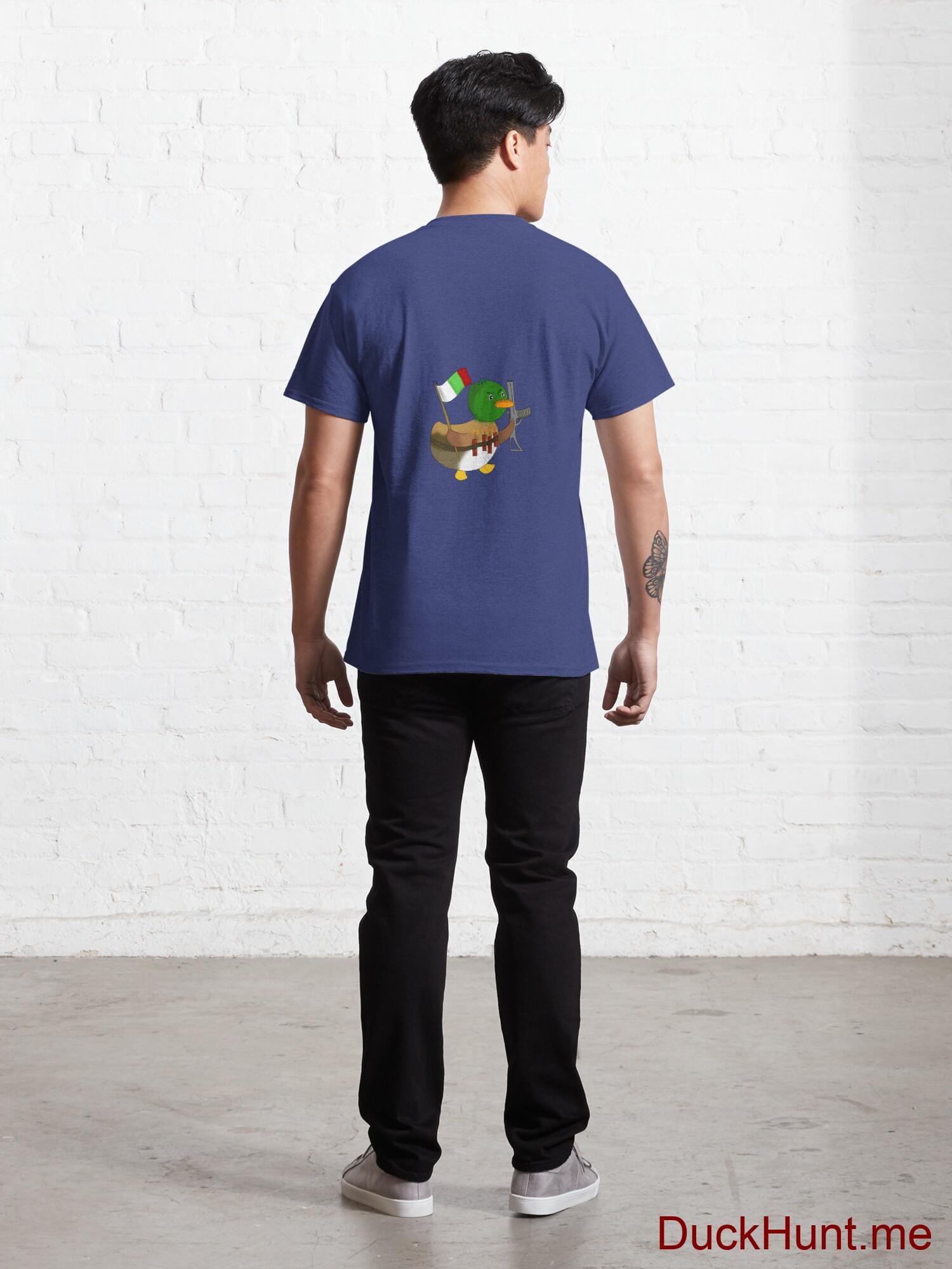 Kamikaze Duck Blue Classic T-Shirt (Back printed) alternative image 3