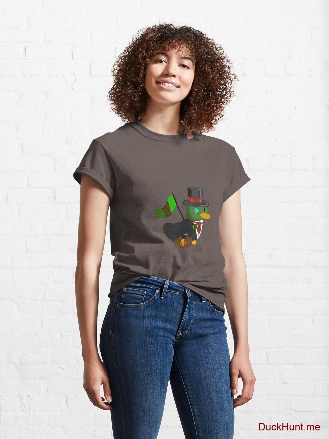 Golden Duck Dark Grey Classic T-Shirt (Front printed) alternative image 3