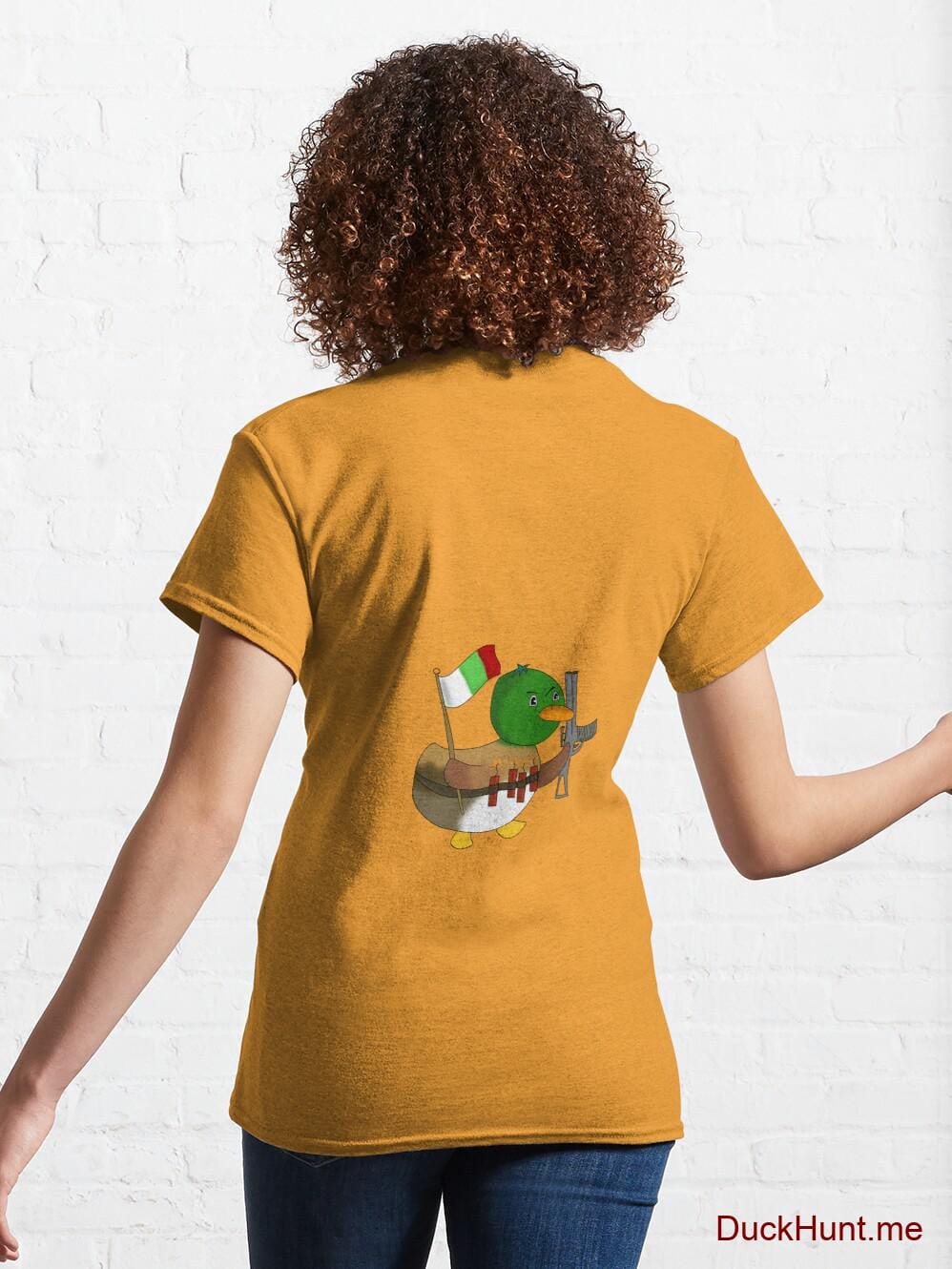 Kamikaze Duck Gold Classic T-Shirt (Back printed) alternative image 4
