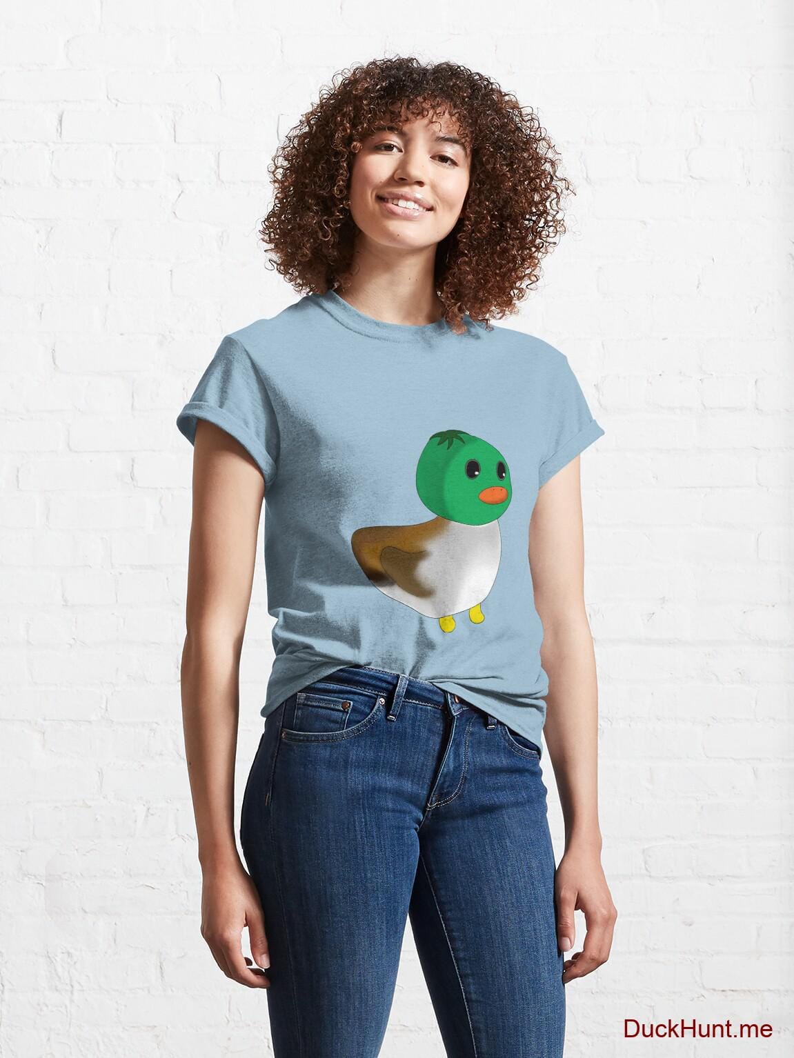 Normal Duck Light Blue Classic T-Shirt (Front printed) alternative image 3