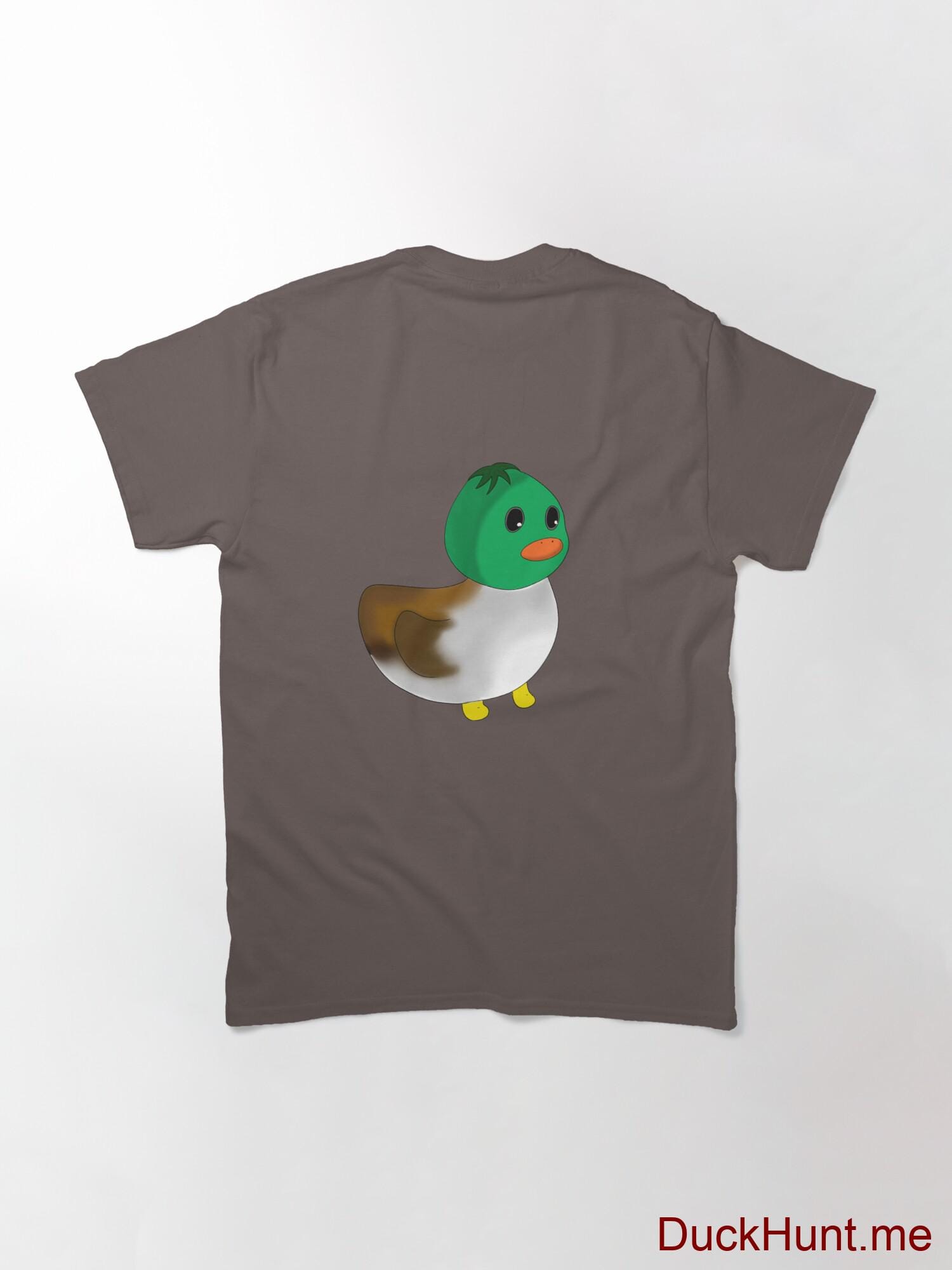 Normal Duck Dark Grey Classic T-Shirt (Back printed) alternative image 1