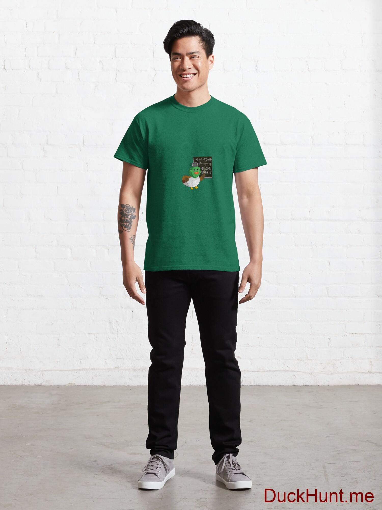 Prof Duck Green Classic T-Shirt (Front printed) alternative image 6