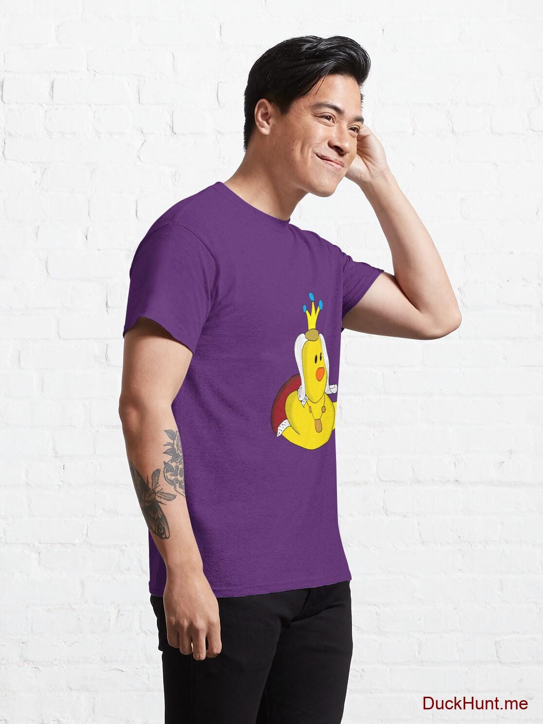 Royal Duck Purple Classic T-Shirt (Front printed) alternative image 4