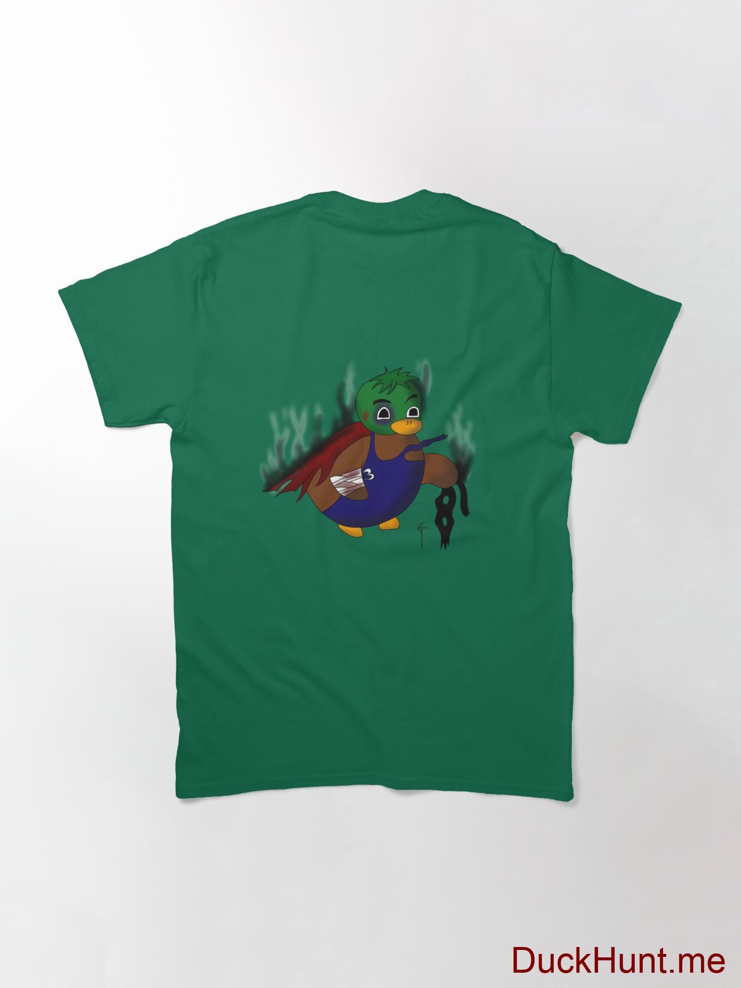 Dead Boss Duck (smoky) Green Classic T-Shirt (Back printed) alternative image 1