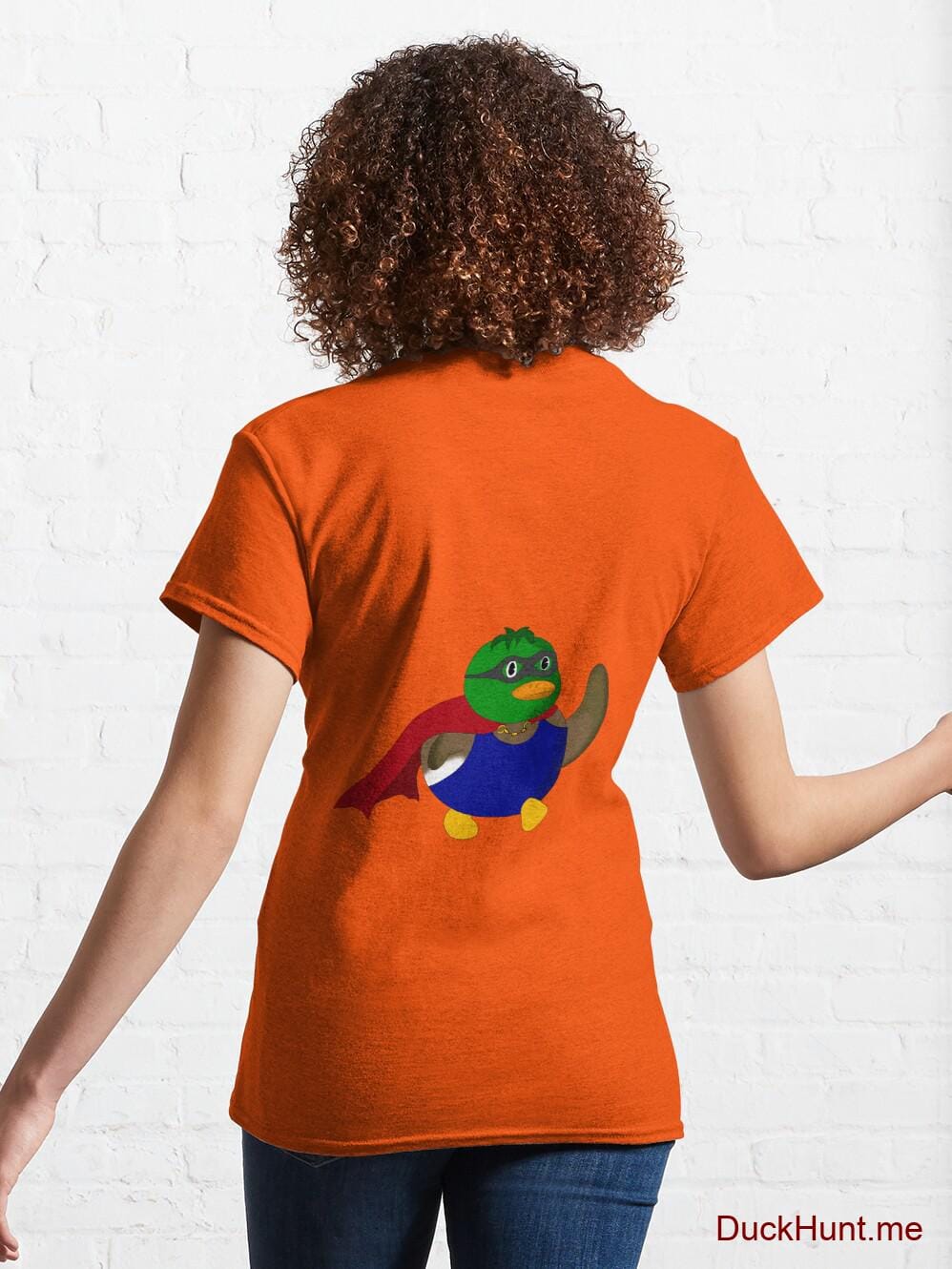 Alive Boss Duck Orange Classic T-Shirt (Back printed) alternative image 4