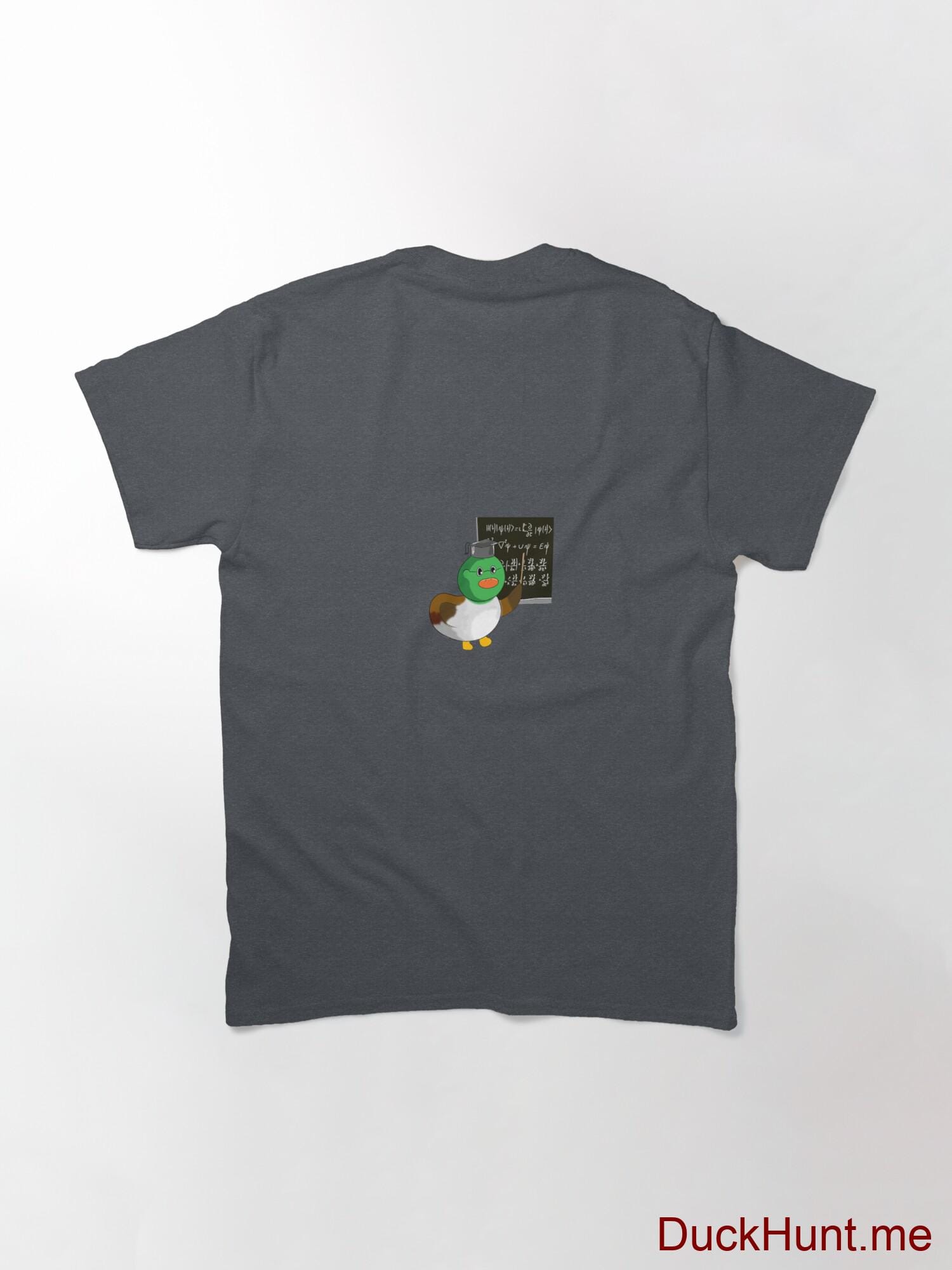 Prof Duck Denim Heather Classic T-Shirt (Back printed) alternative image 1