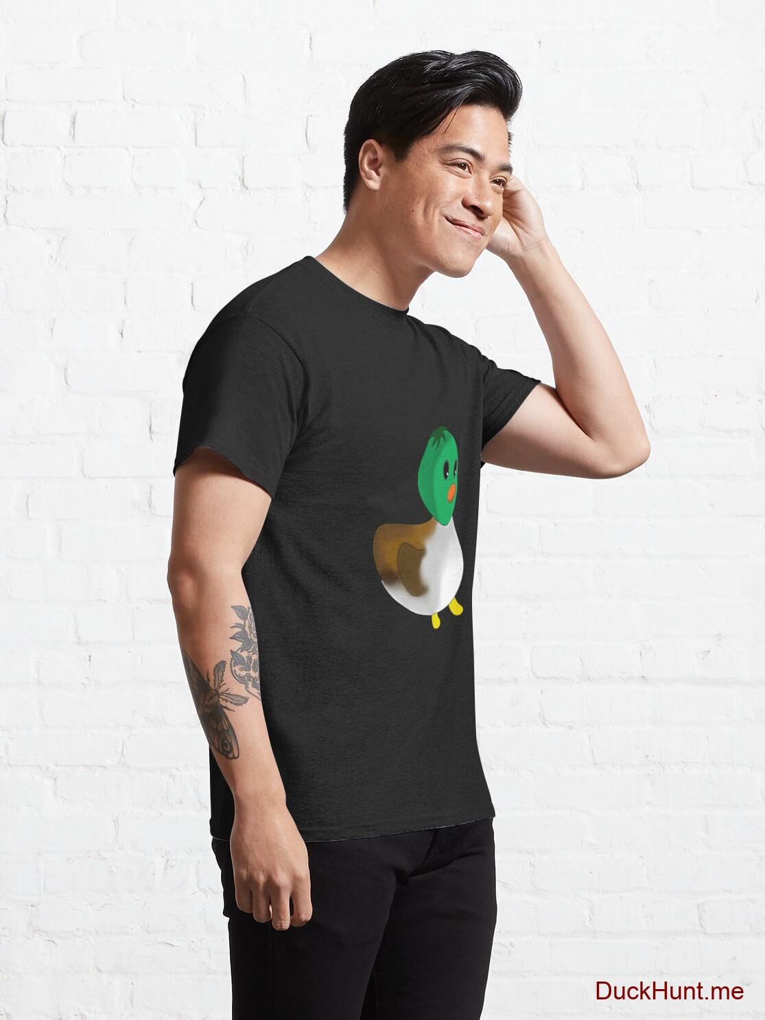 Normal Duck Black Classic T-Shirt (Front printed) alternative image 4