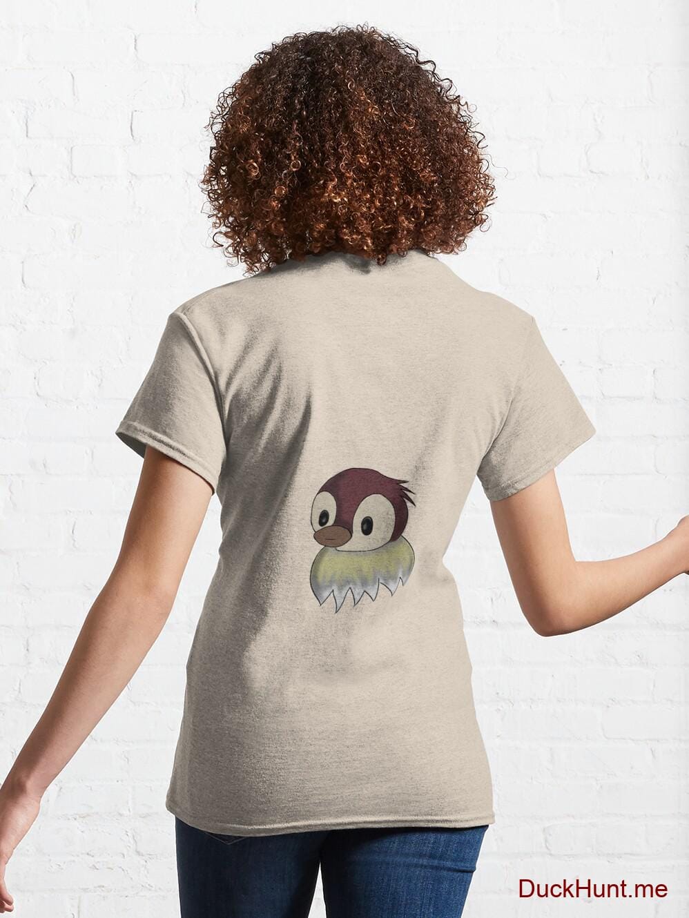 Ghost Duck (fogless) Creme Classic T-Shirt (Back printed) alternative image 4