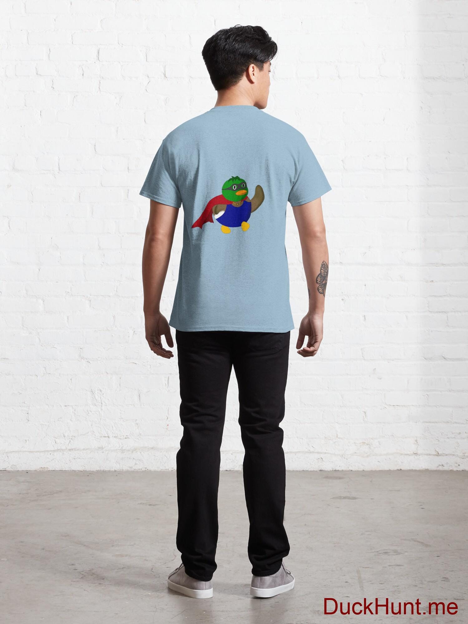 Alive Boss Duck Light Blue Classic T-Shirt (Back printed) alternative image 3