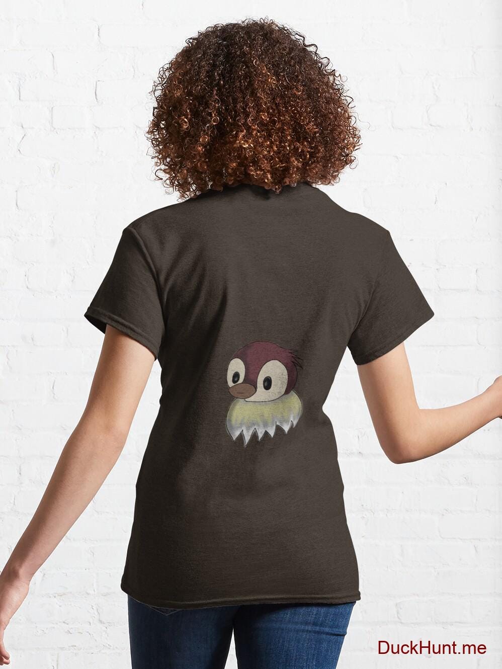 Ghost Duck (fogless) Brown Classic T-Shirt (Back printed) alternative image 4