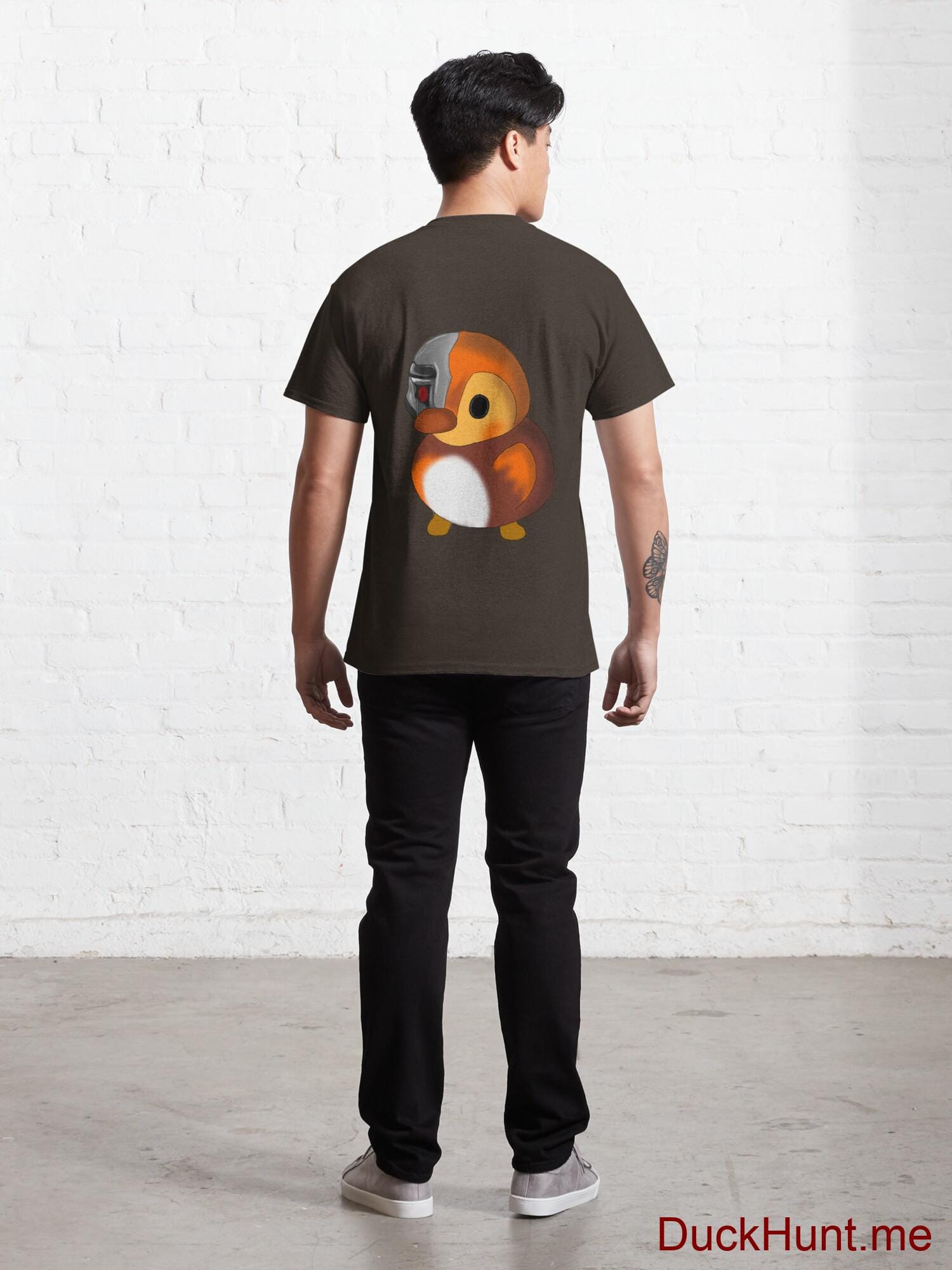 Mechanical Duck Brown Classic T-Shirt (Back printed) alternative image 3
