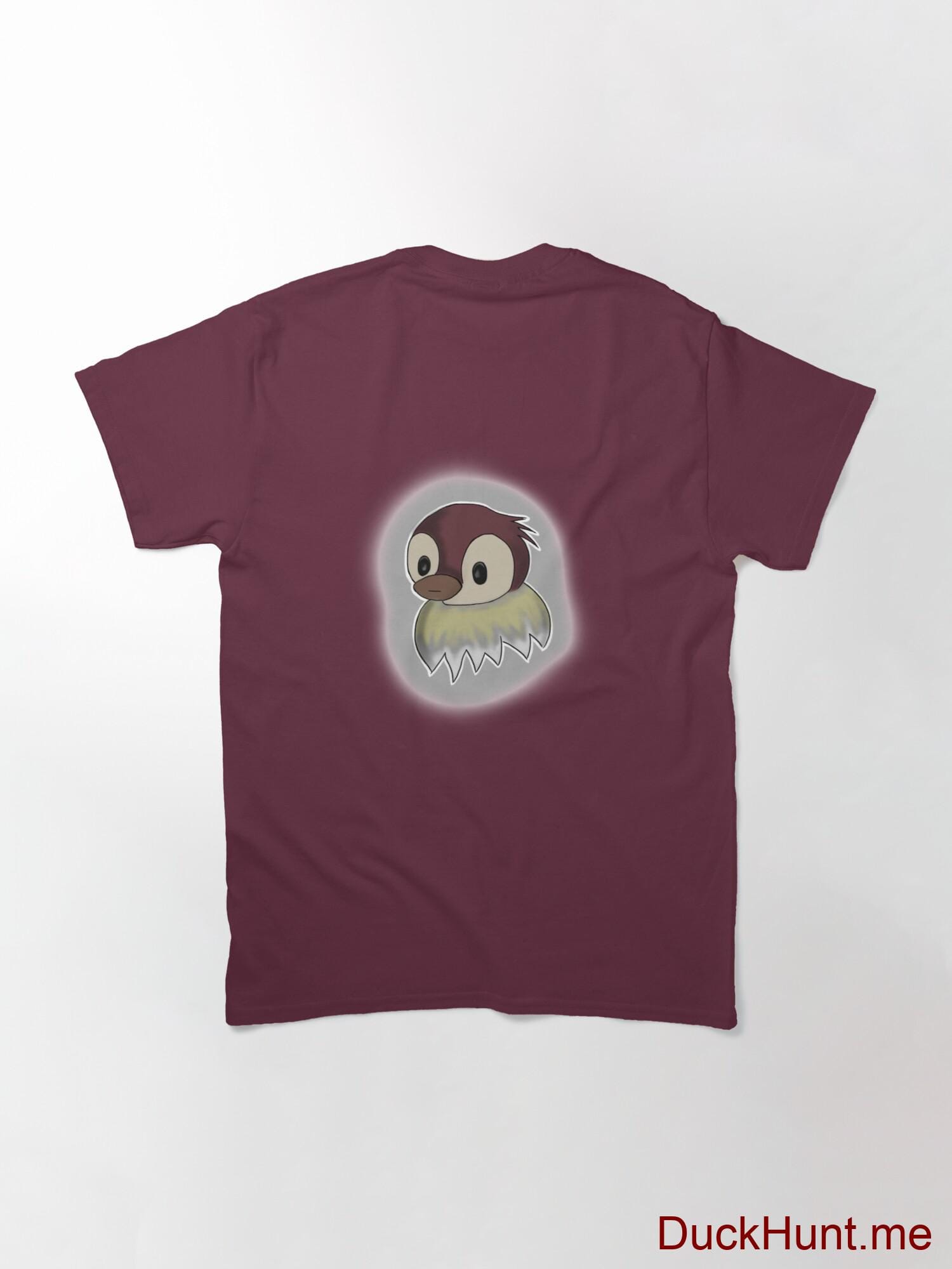 Ghost Duck (foggy) Dark Red Classic T-Shirt (Back printed) alternative image 1