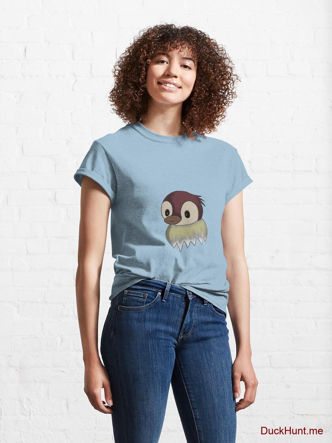 Ghost Duck (fogless) Light Blue Classic T-Shirt (Front printed) alternative image 3