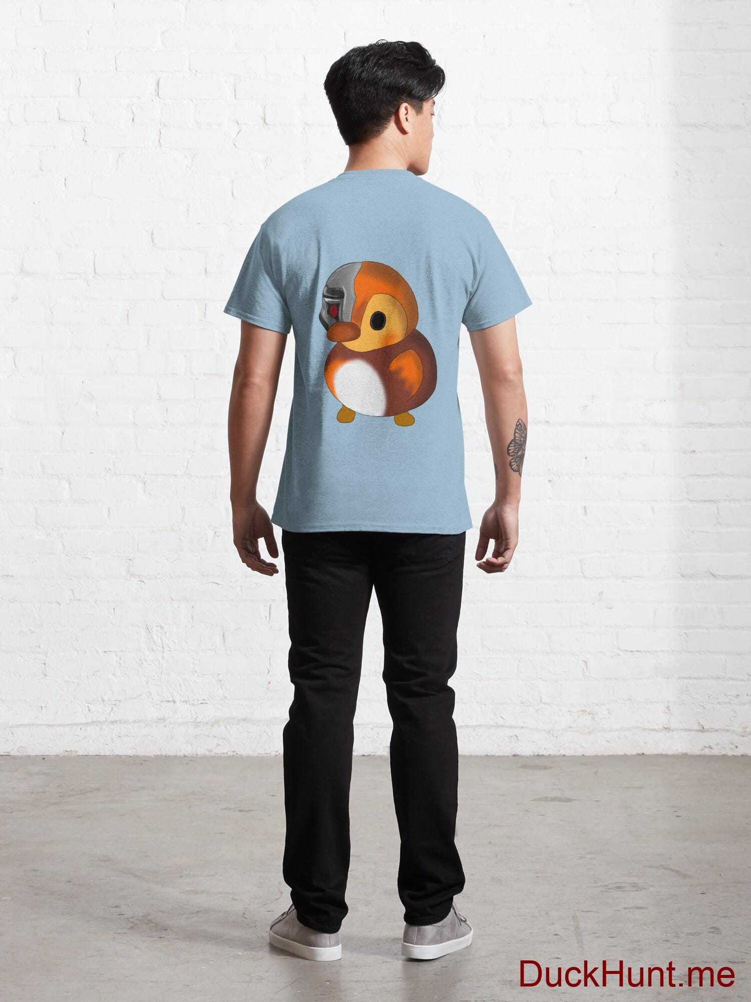 Mechanical Duck Light Blue Classic T-Shirt (Back printed) alternative image 3