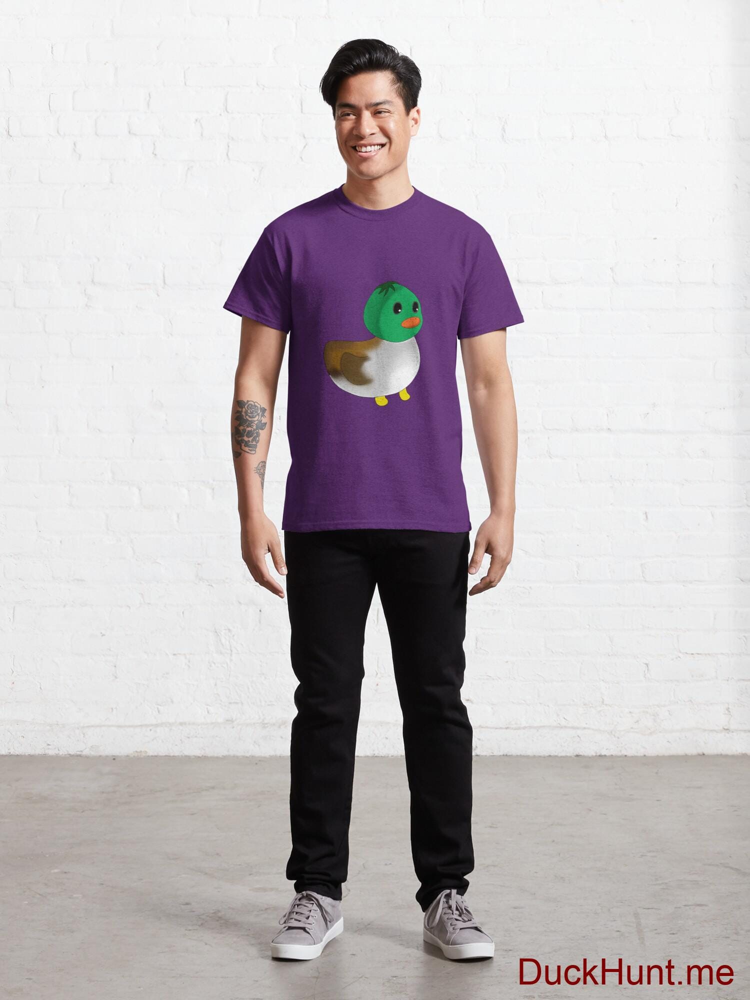 Normal Duck Purple Classic T-Shirt (Front printed) alternative image 6