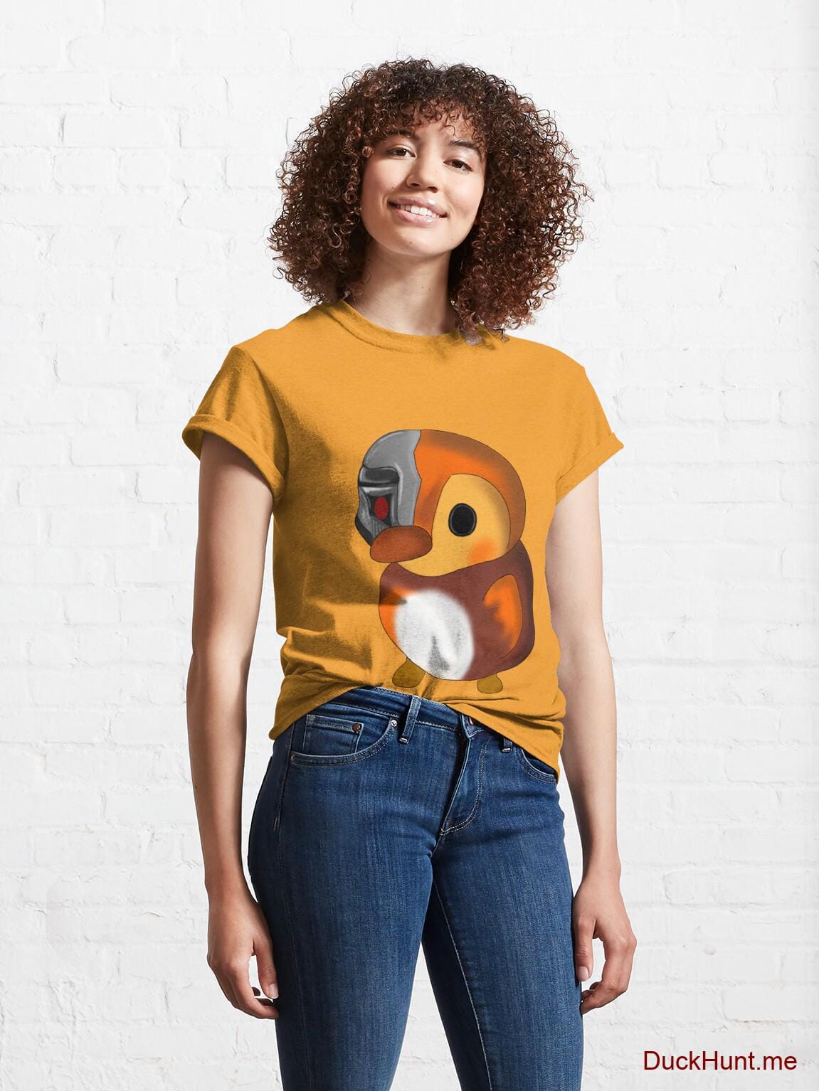 Mechanical Duck Gold Classic T-Shirt (Front printed) alternative image 3