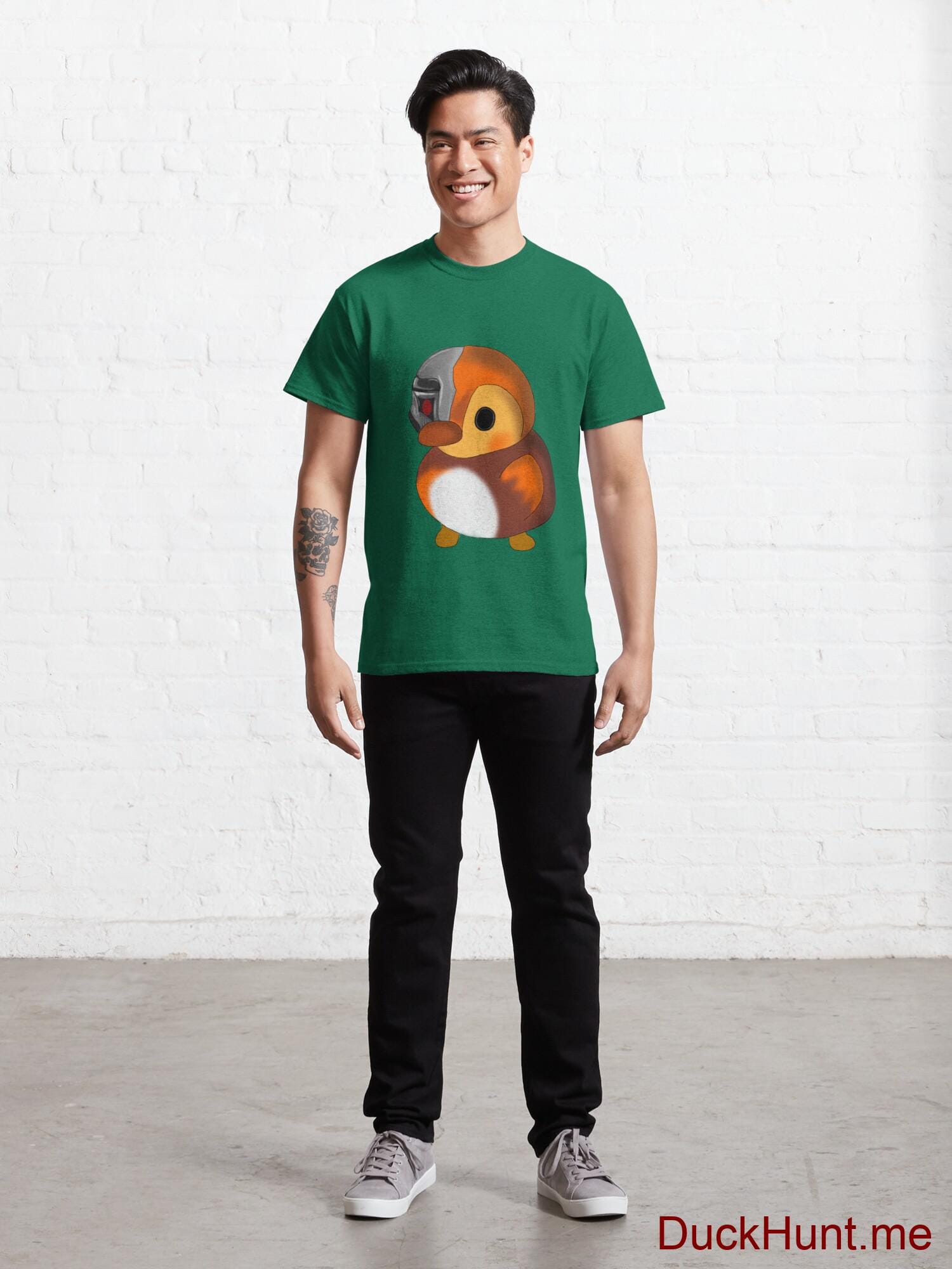 Mechanical Duck Green Classic T-Shirt (Front printed) alternative image 6