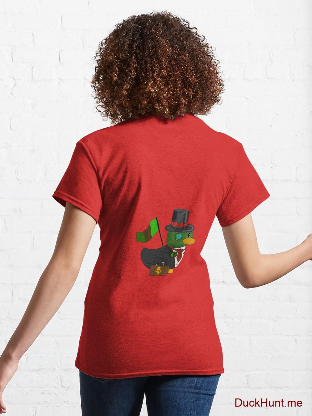 Golden Duck Red Classic T-Shirt (Back printed) alternative image 4