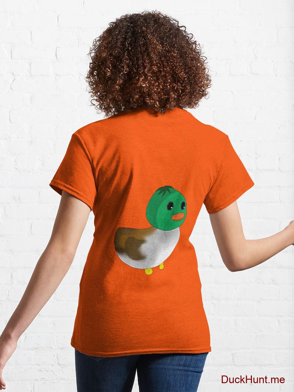 Normal Duck Orange Classic T-Shirt (Back printed) alternative image 4