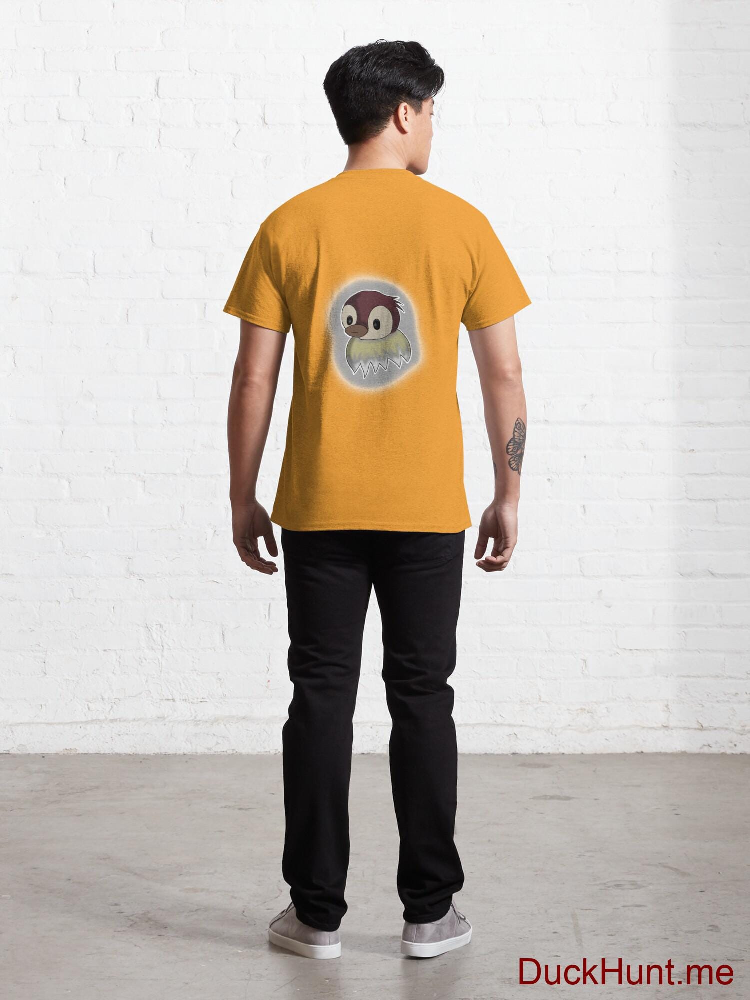 Ghost Duck (foggy) Gold Classic T-Shirt (Back printed) alternative image 3