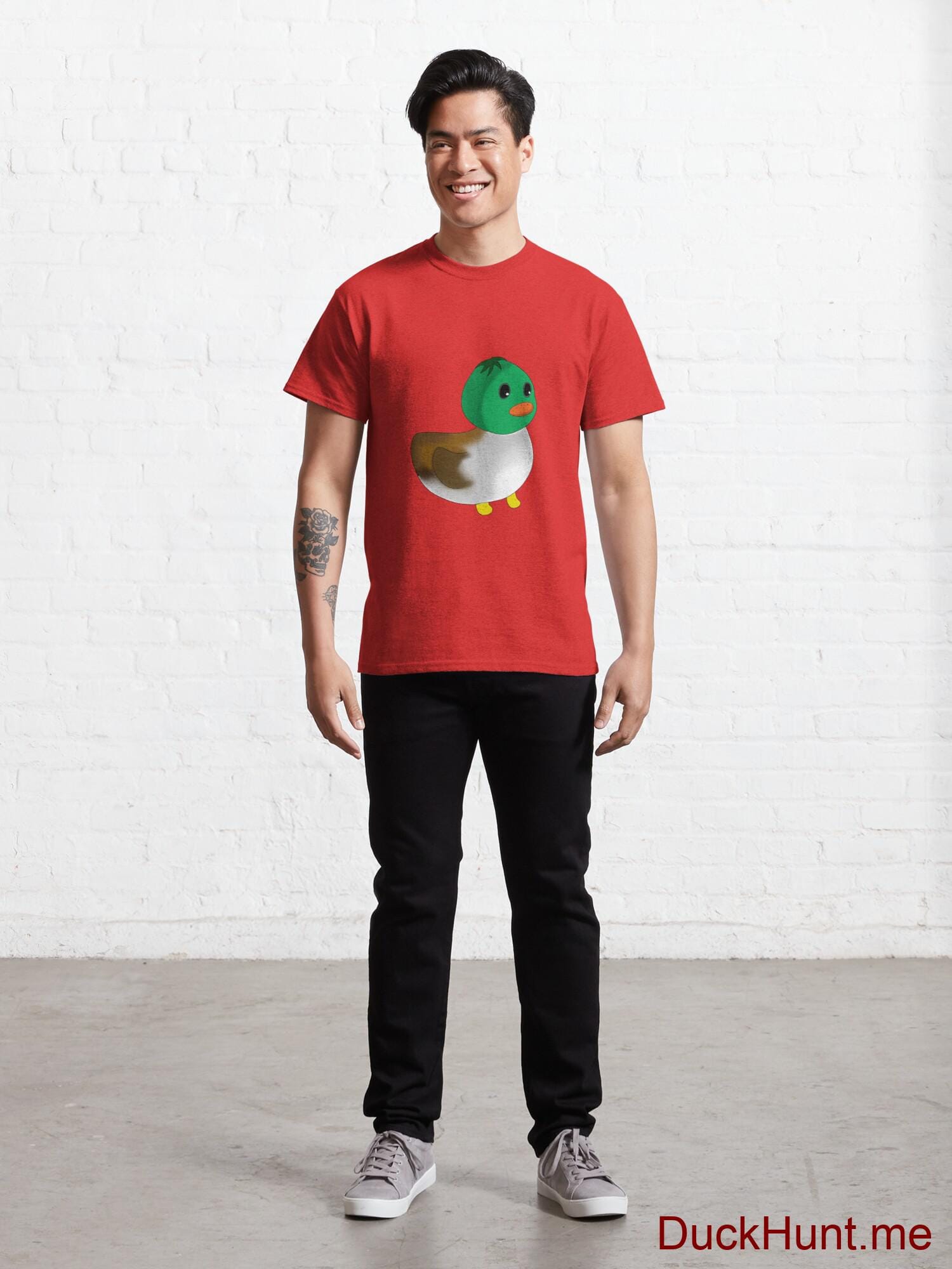 Normal Duck Red Classic T-Shirt (Front printed) alternative image 6