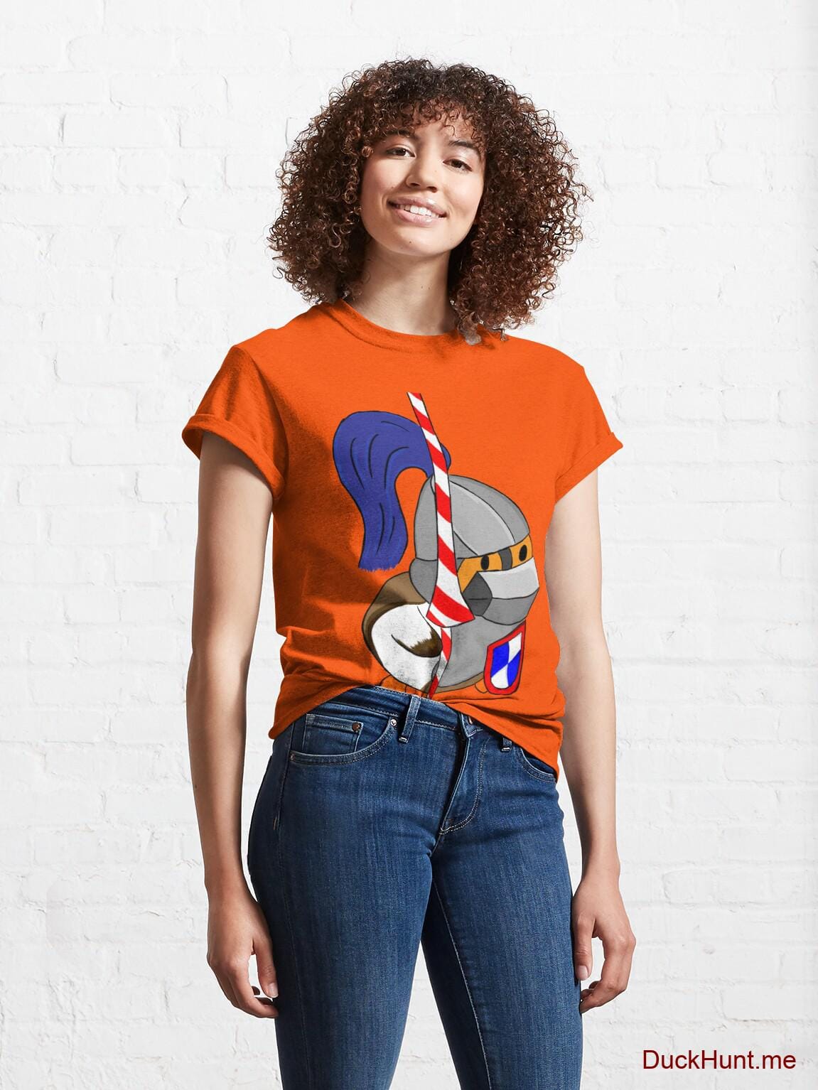 Armored Duck Orange Classic T-Shirt (Front printed) alternative image 3