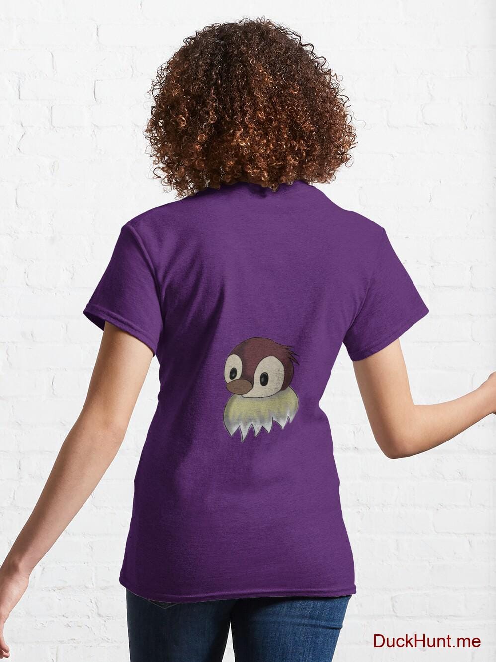 Ghost Duck (fogless) Purple Classic T-Shirt (Back printed) alternative image 4