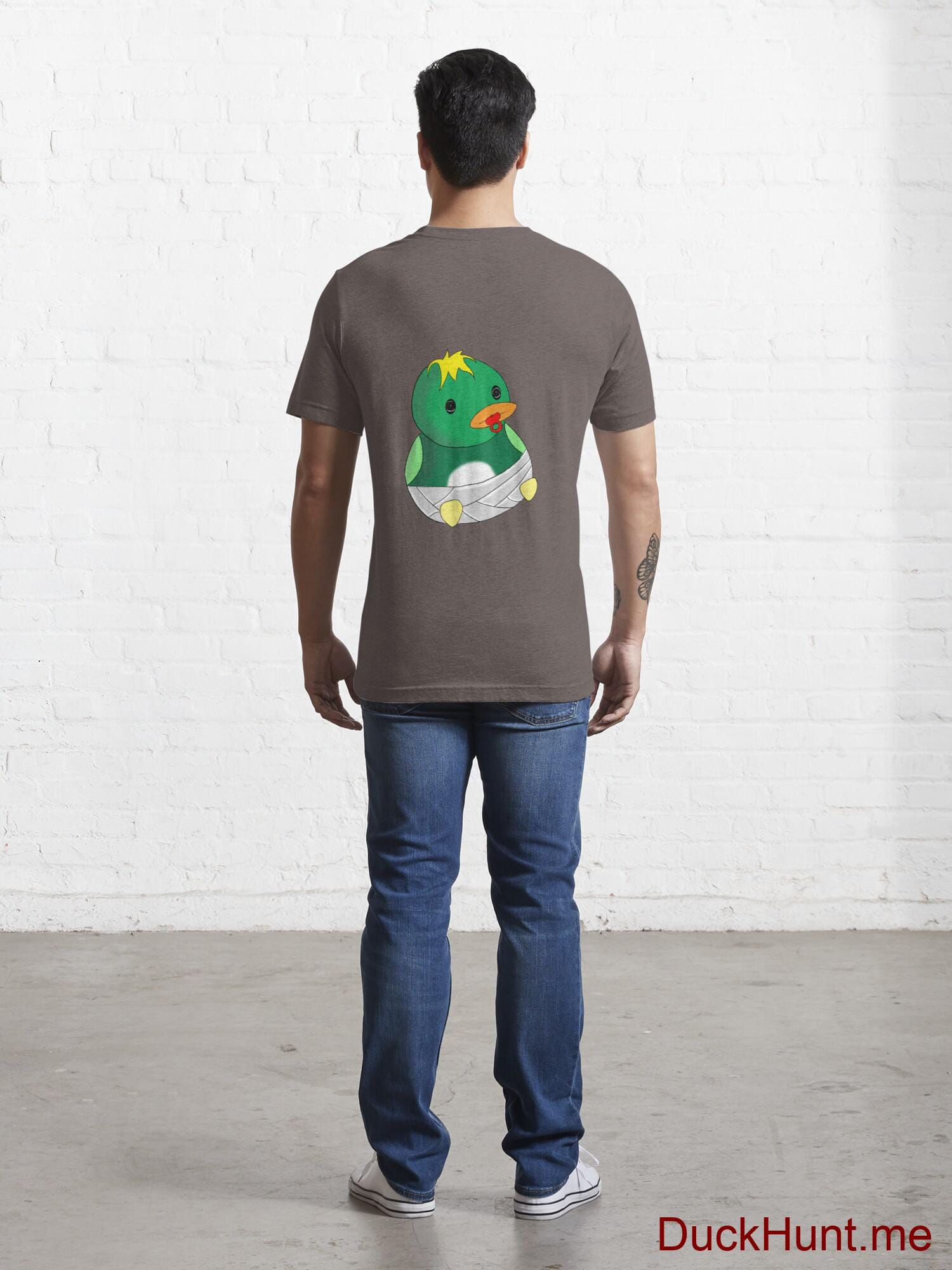 Baby duck Dark Grey Essential T-Shirt (Back printed) alternative image 3
