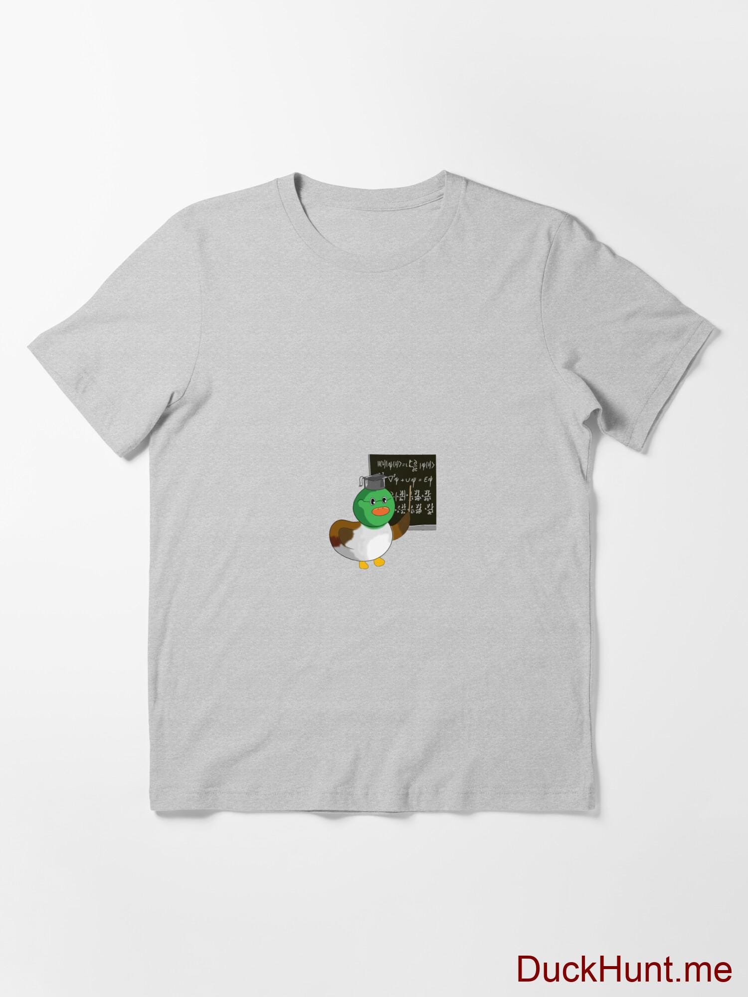 Prof Duck Heather Grey Essential T-Shirt (Front printed) alternative image 2