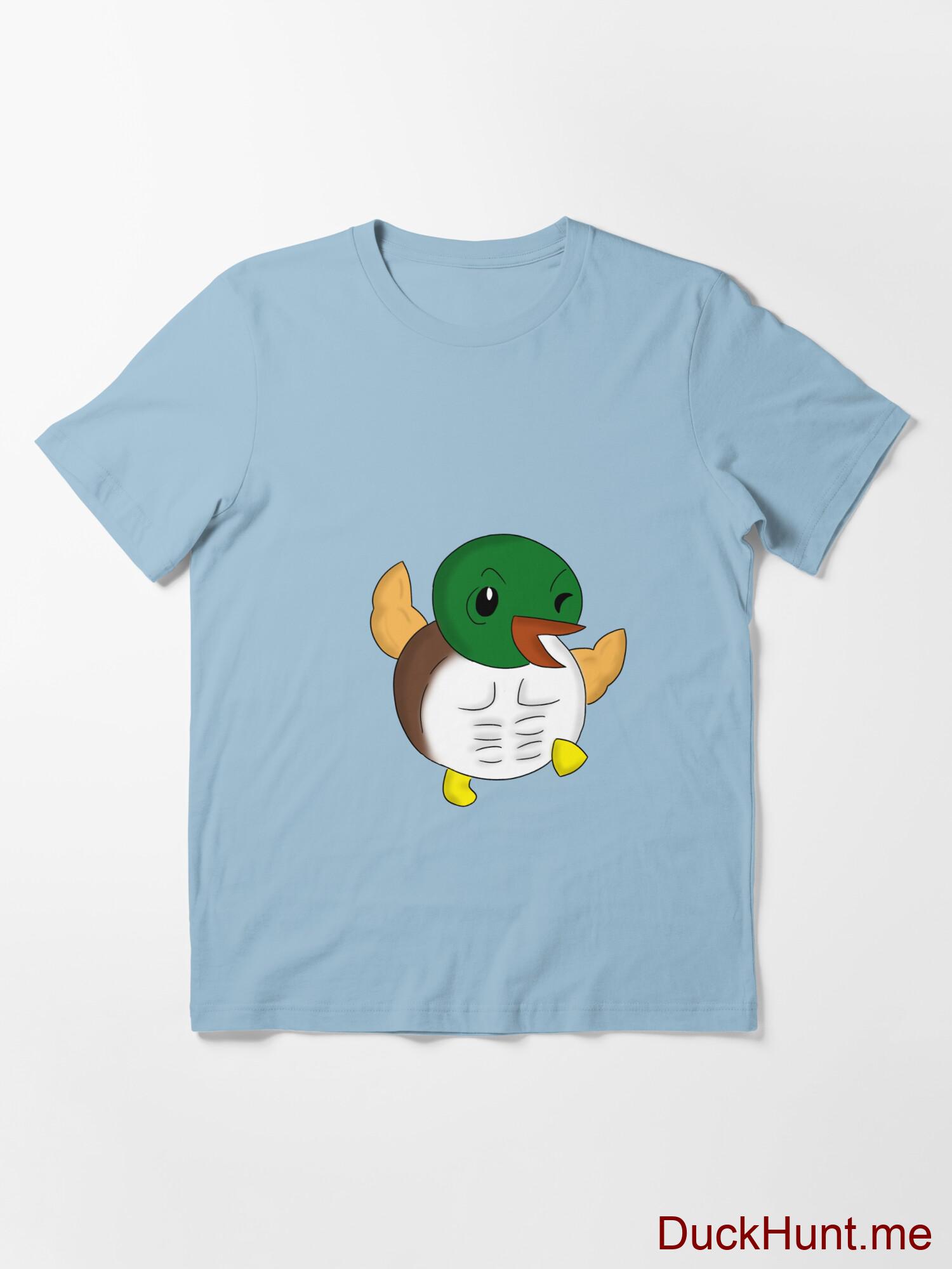 Super duck Light Blue Essential T-Shirt (Front printed) alternative image 2