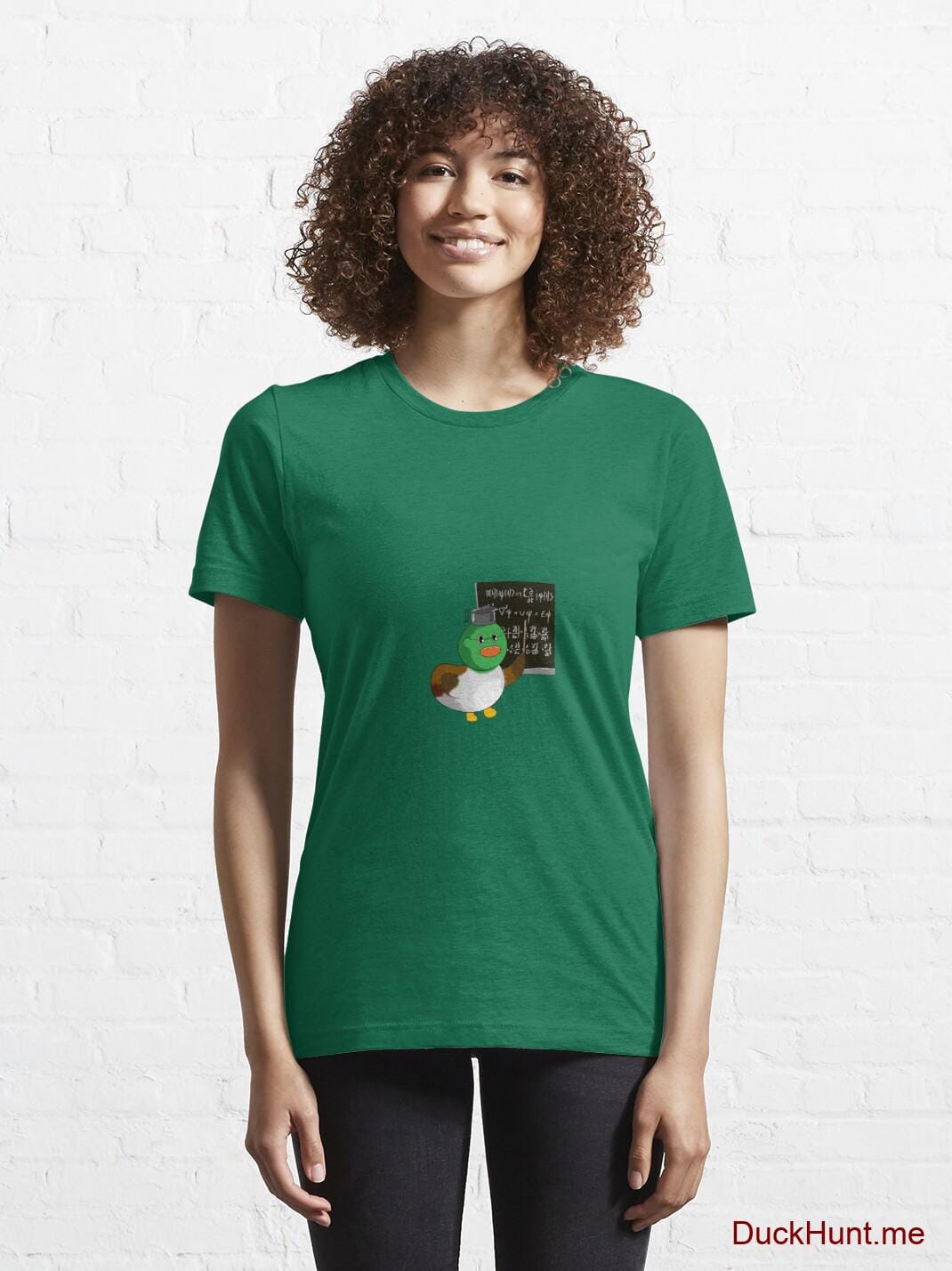 Prof Duck Green Essential T-Shirt (Front printed) alternative image 5