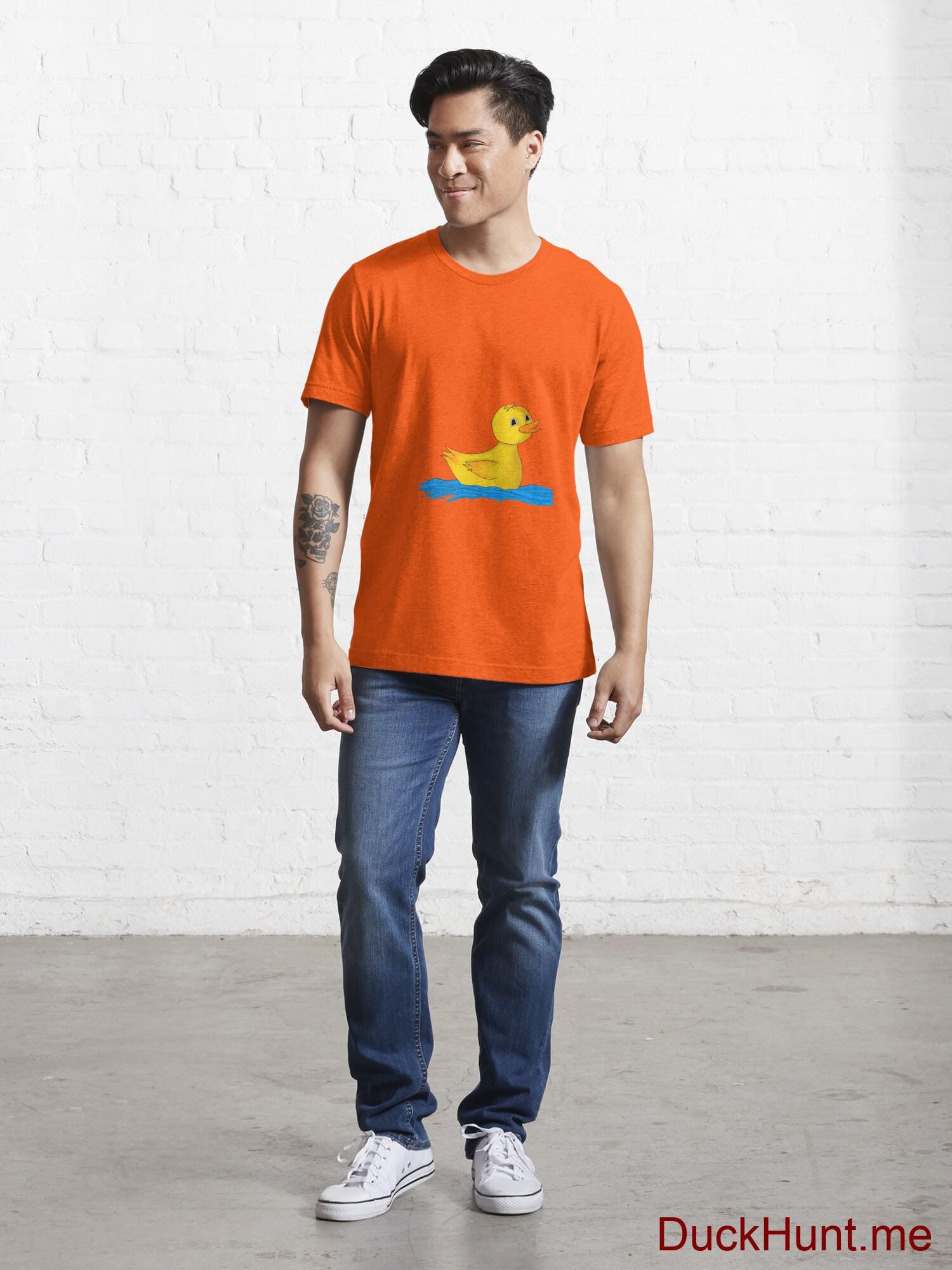 Plastic Duck Orange Essential T-Shirt (Front printed) alternative image 4