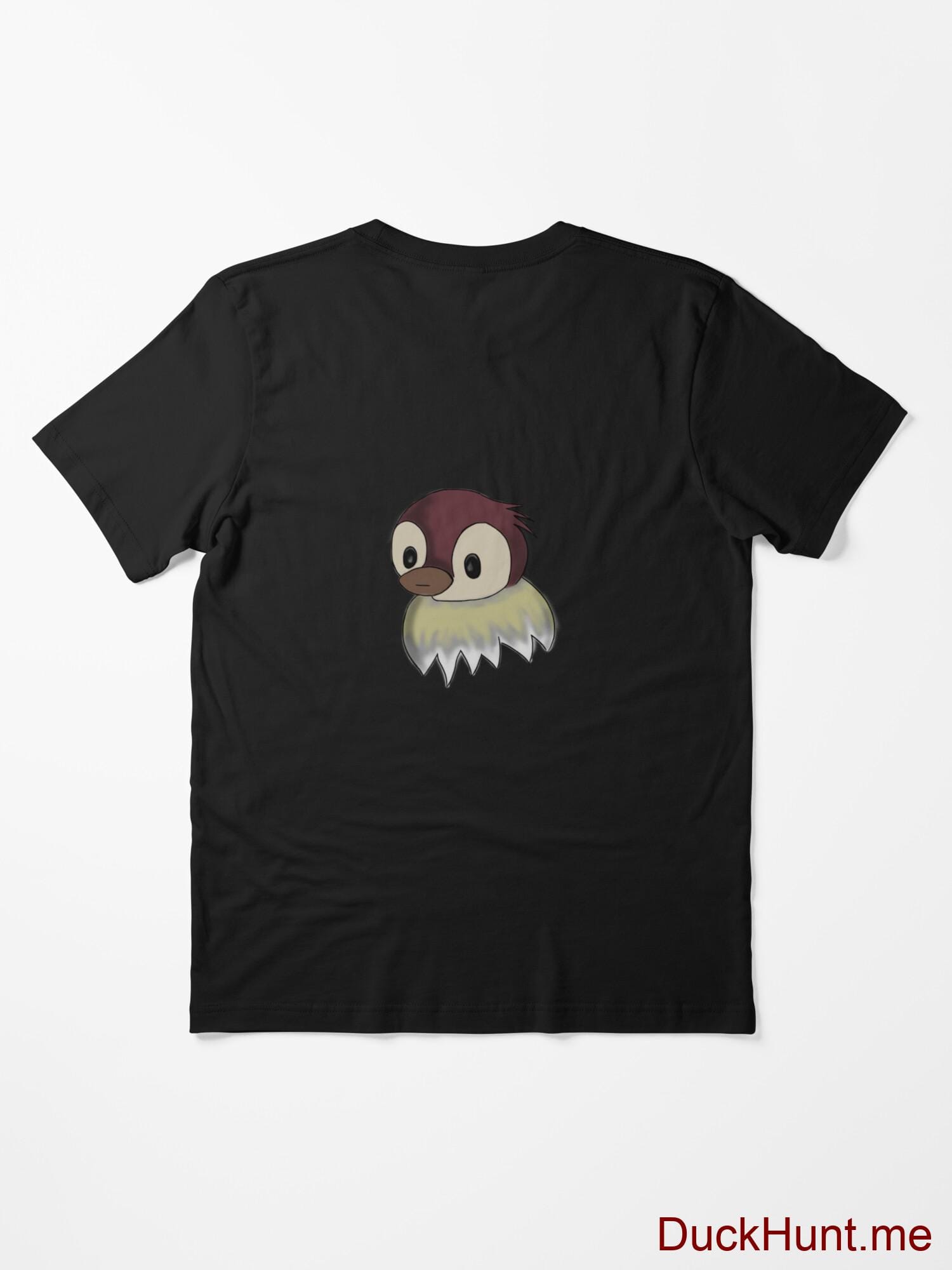 Ghost Duck (fogless) Black Essential T-Shirt (Back printed) alternative image 1