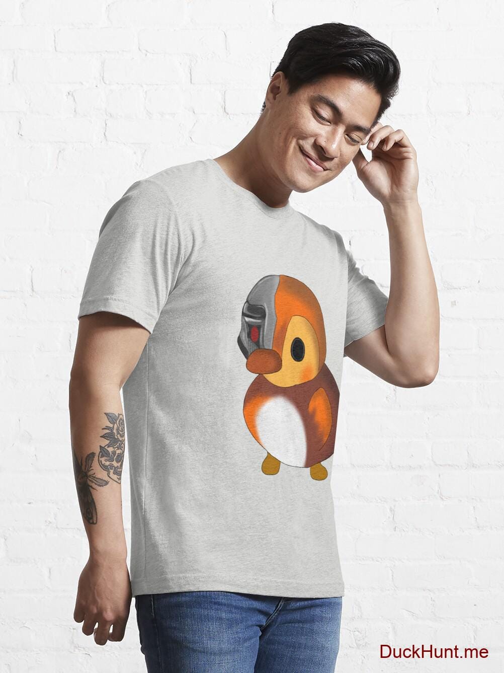 Mechanical Duck Light Grey Essential T-Shirt (Front printed) alternative image 6