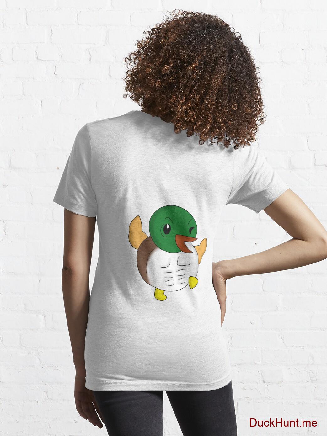Super duck White Essential T-Shirt (Back printed) alternative image 4