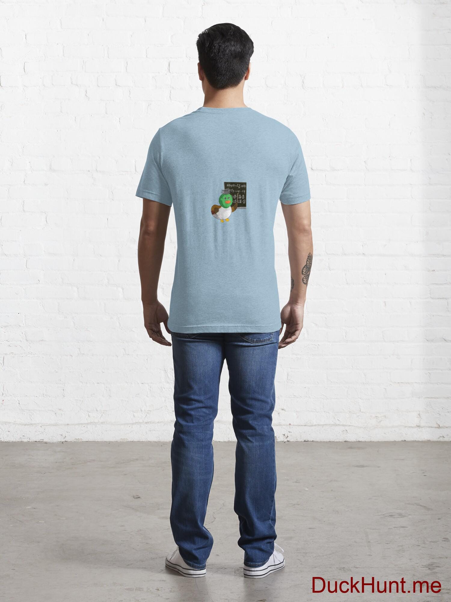 Prof Duck Light Blue Essential T-Shirt (Back printed) alternative image 3