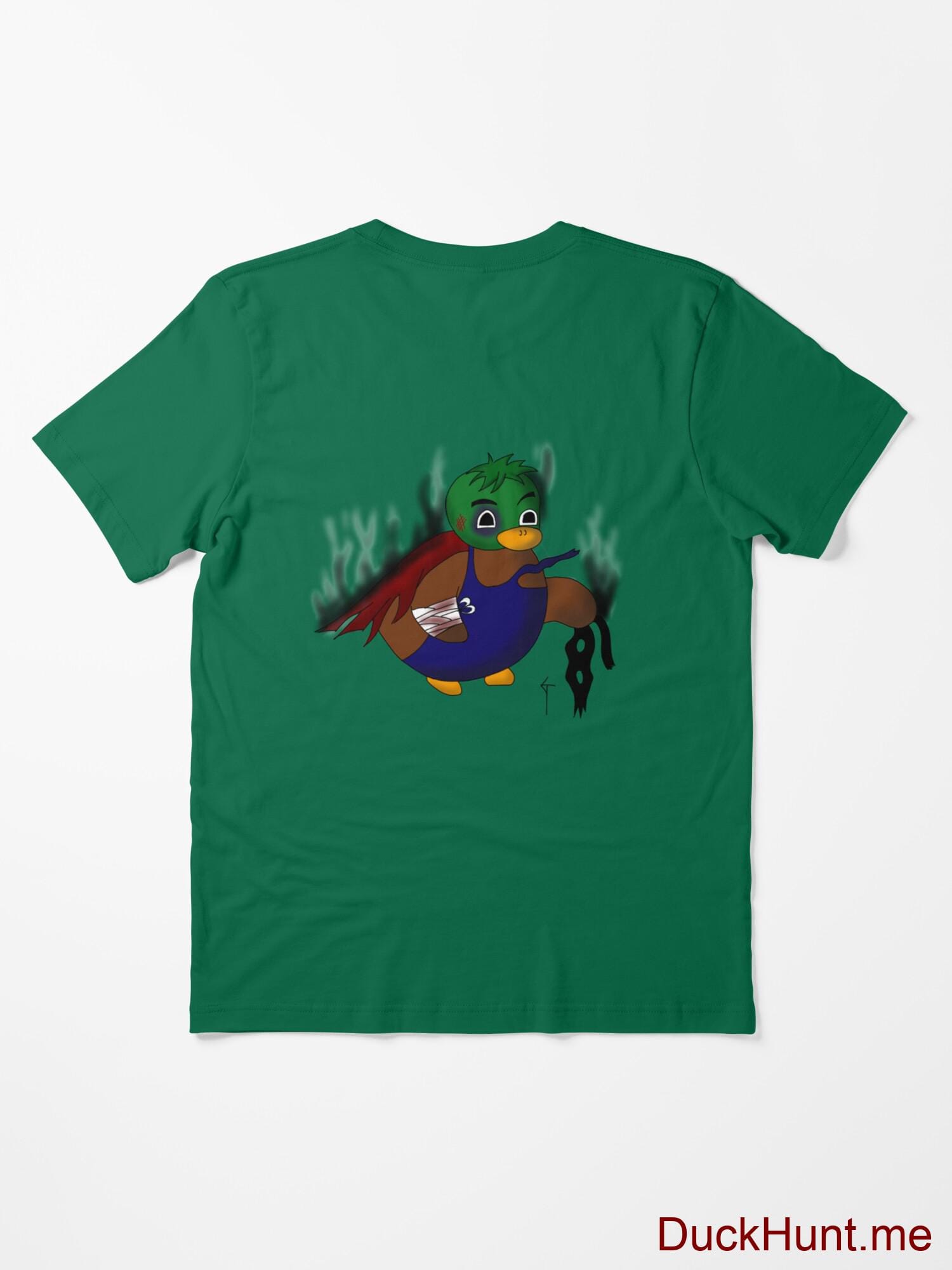 Dead Boss Duck (smoky) Green Essential T-Shirt (Back printed) alternative image 1