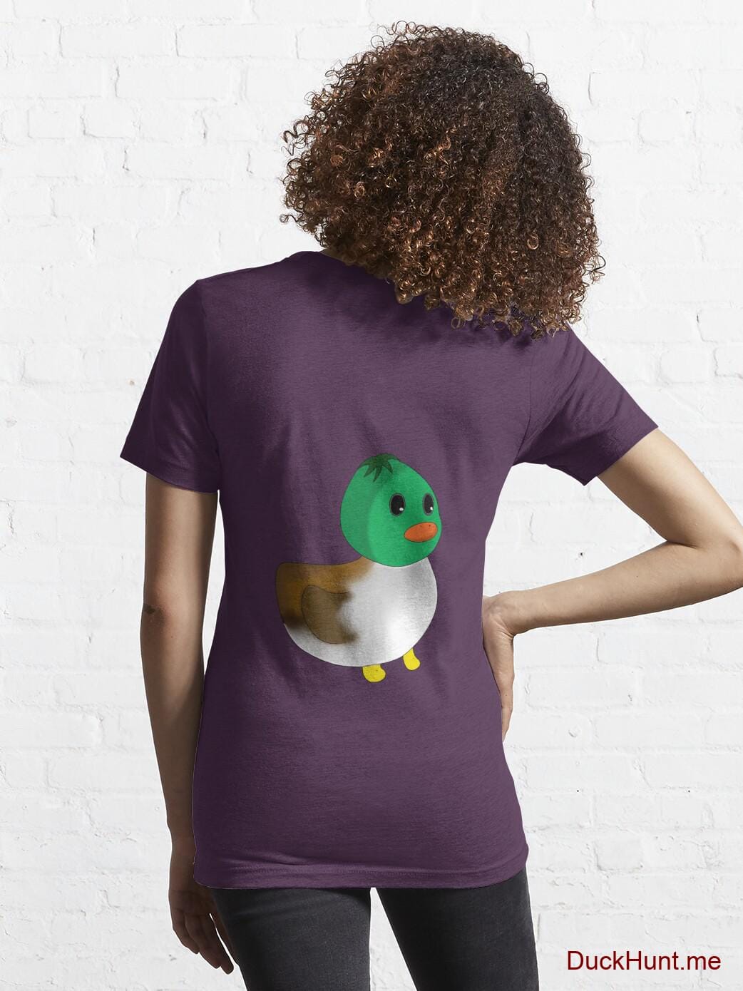 Normal Duck Eggplant Essential T-Shirt (Back printed) alternative image 4