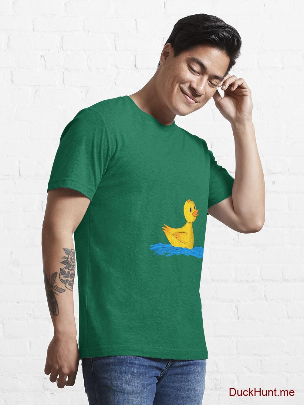 Plastic Duck Green Essential T-Shirt (Front printed) alternative image 6