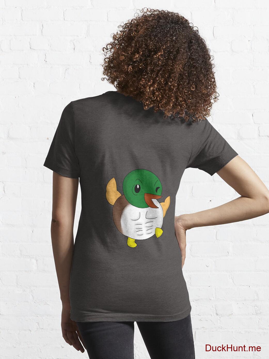 Super duck Charcoal Heather Essential T-Shirt (Back printed) alternative image 4