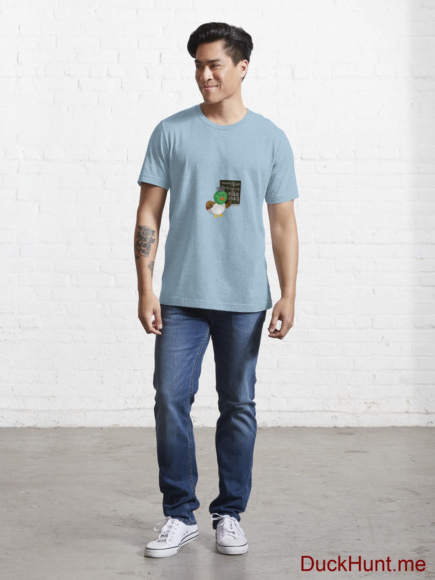 Prof Duck Light Blue Essential T-Shirt (Front printed) alternative image 4