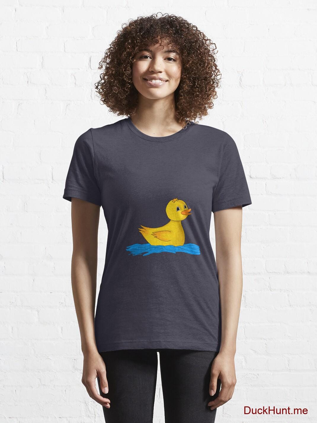 Plastic Duck Dark Blue Essential T-Shirt (Front printed) alternative image 5
