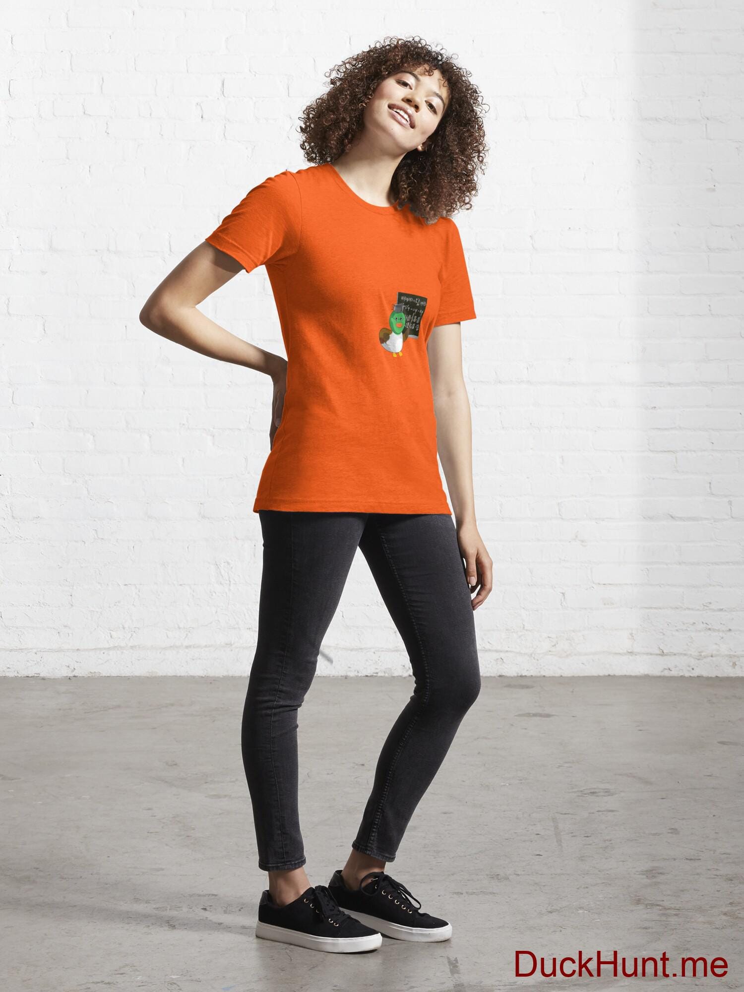 Prof Duck Orange Essential T-Shirt (Front printed) alternative image 3