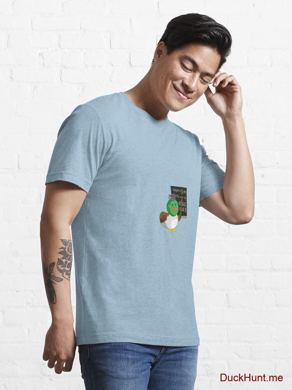 Prof Duck Light Blue Essential T-Shirt (Front printed) alternative image 6