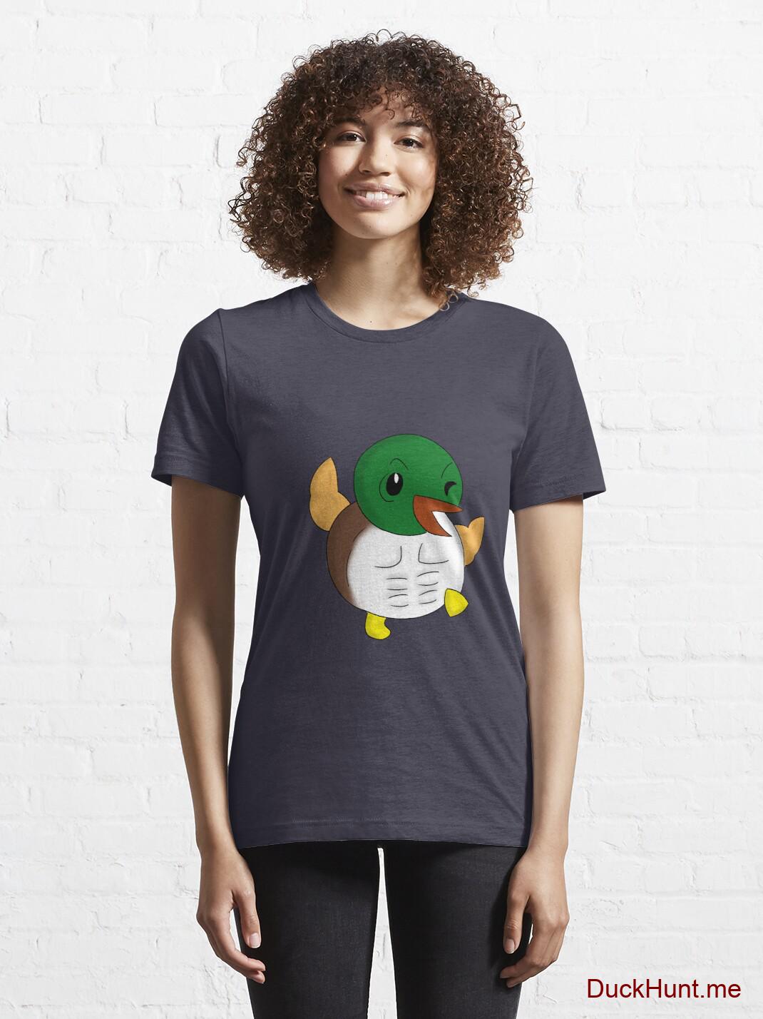 Super duck Dark Blue Essential T-Shirt (Front printed) alternative image 5