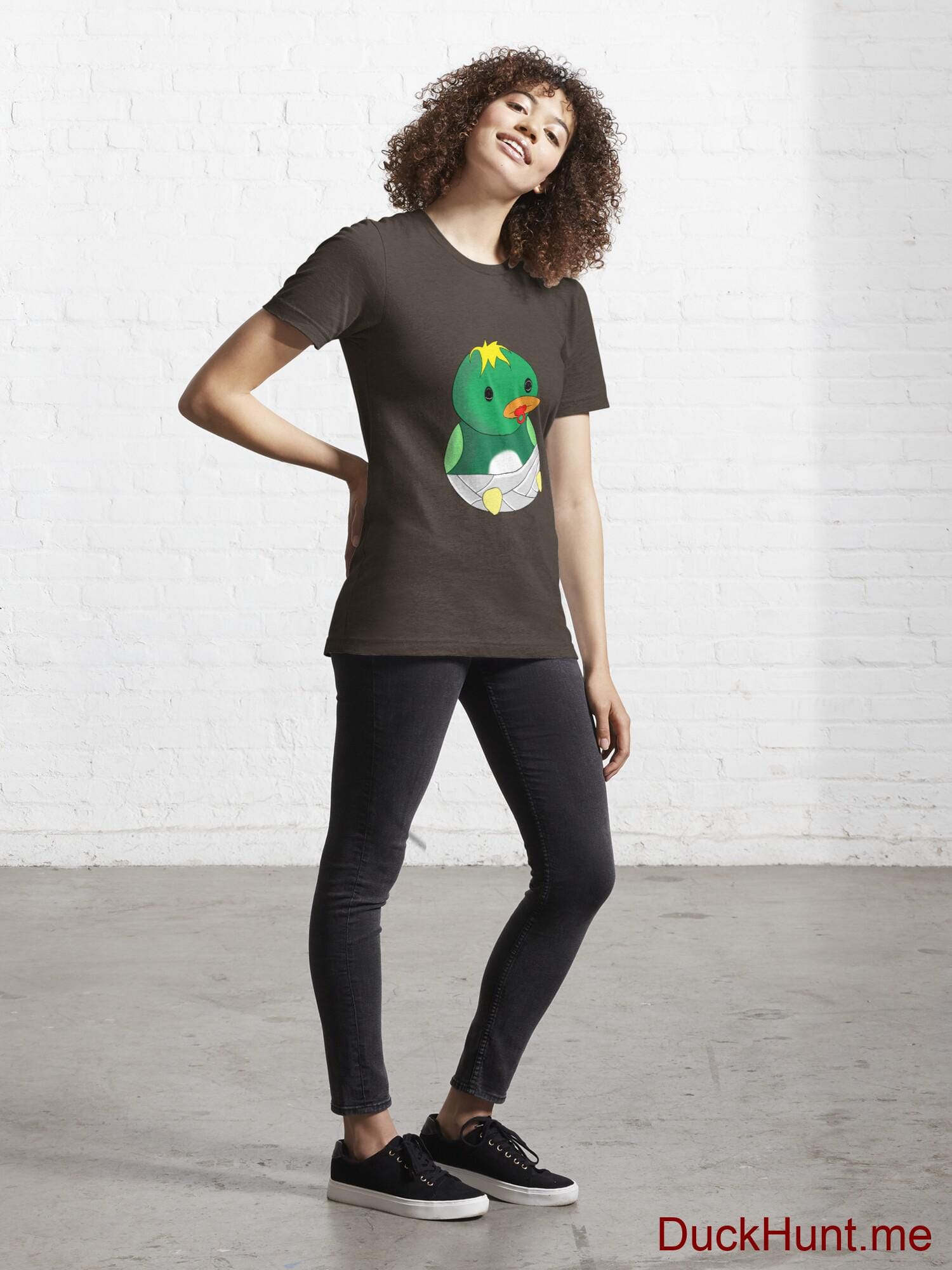 Baby duck Brown Essential T-Shirt (Front printed) alternative image 3