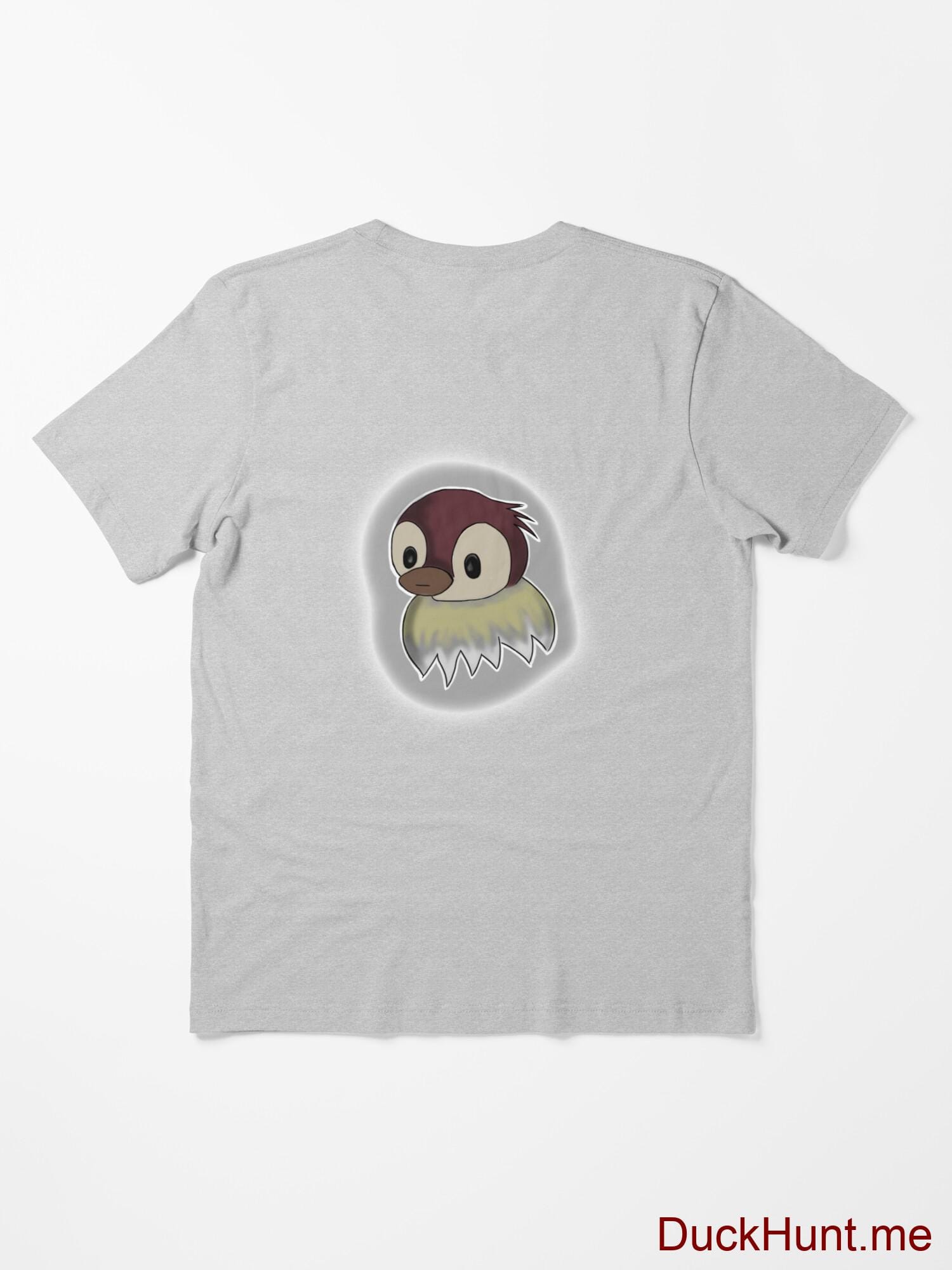 Ghost Duck (foggy) Heather Grey Essential T-Shirt (Back printed) alternative image 1